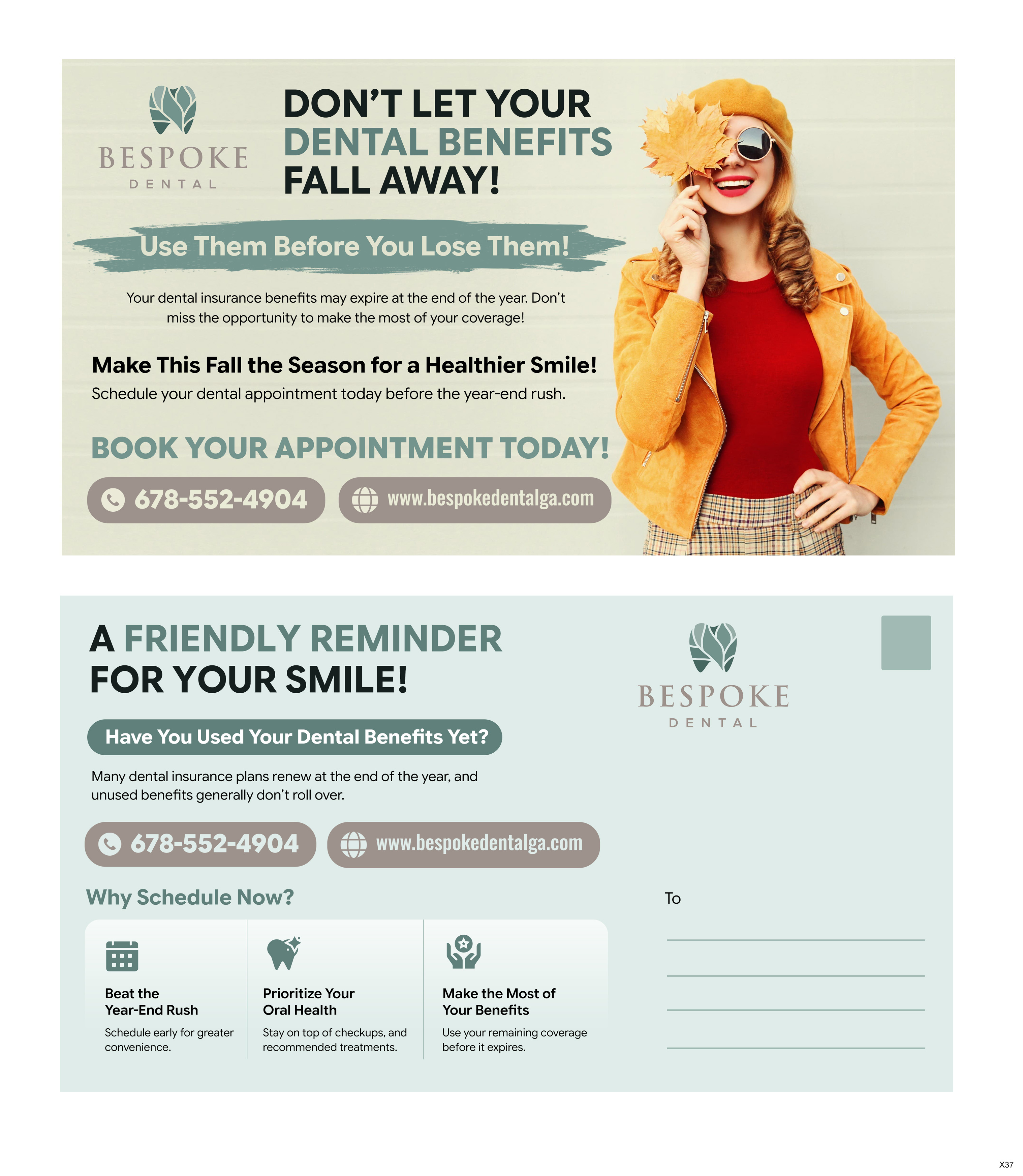 Postcard Design by pb for Bespoke Dental | Design: #37801853