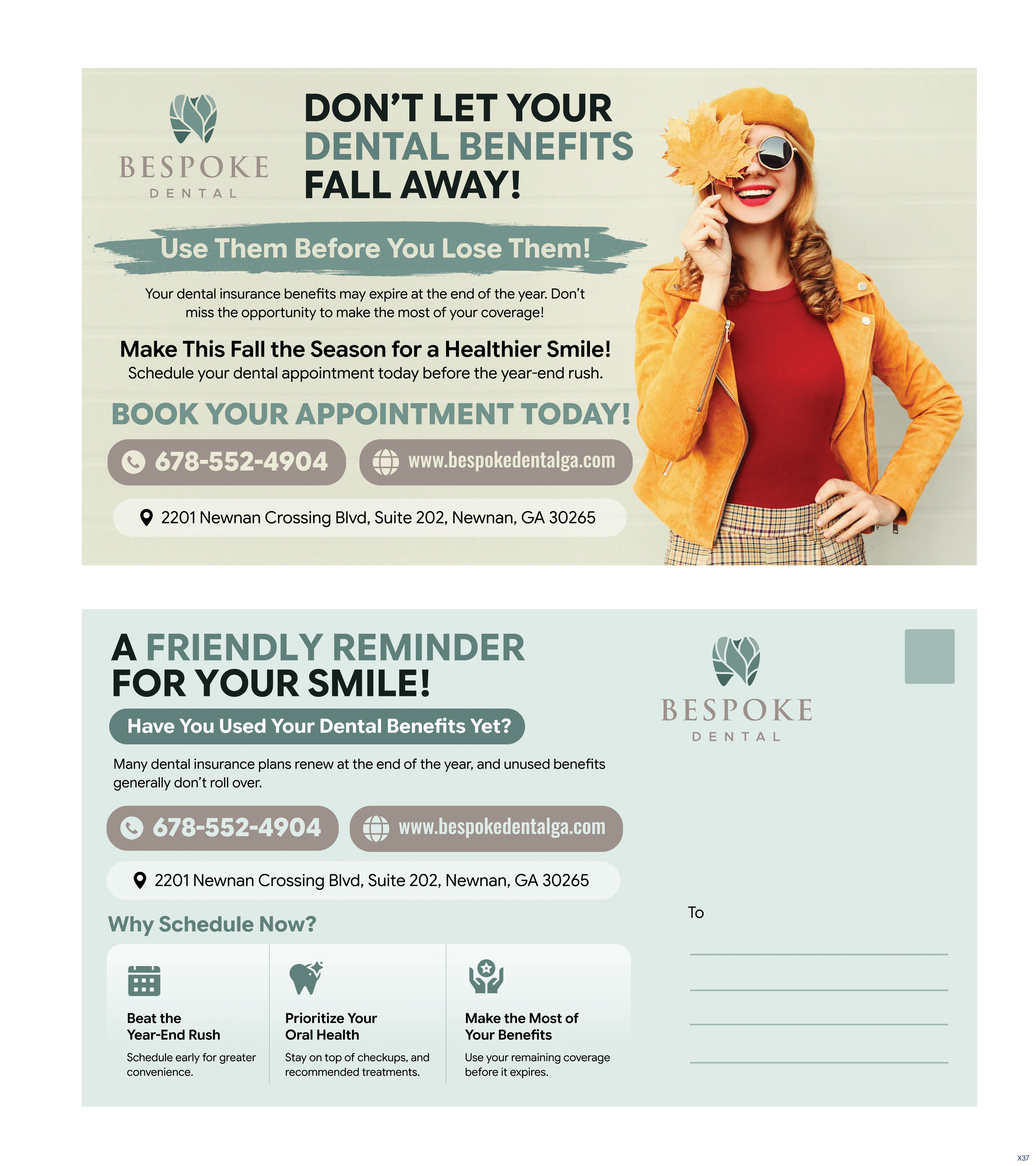 Postcard Design by pb for Bespoke Dental | Design #37812628