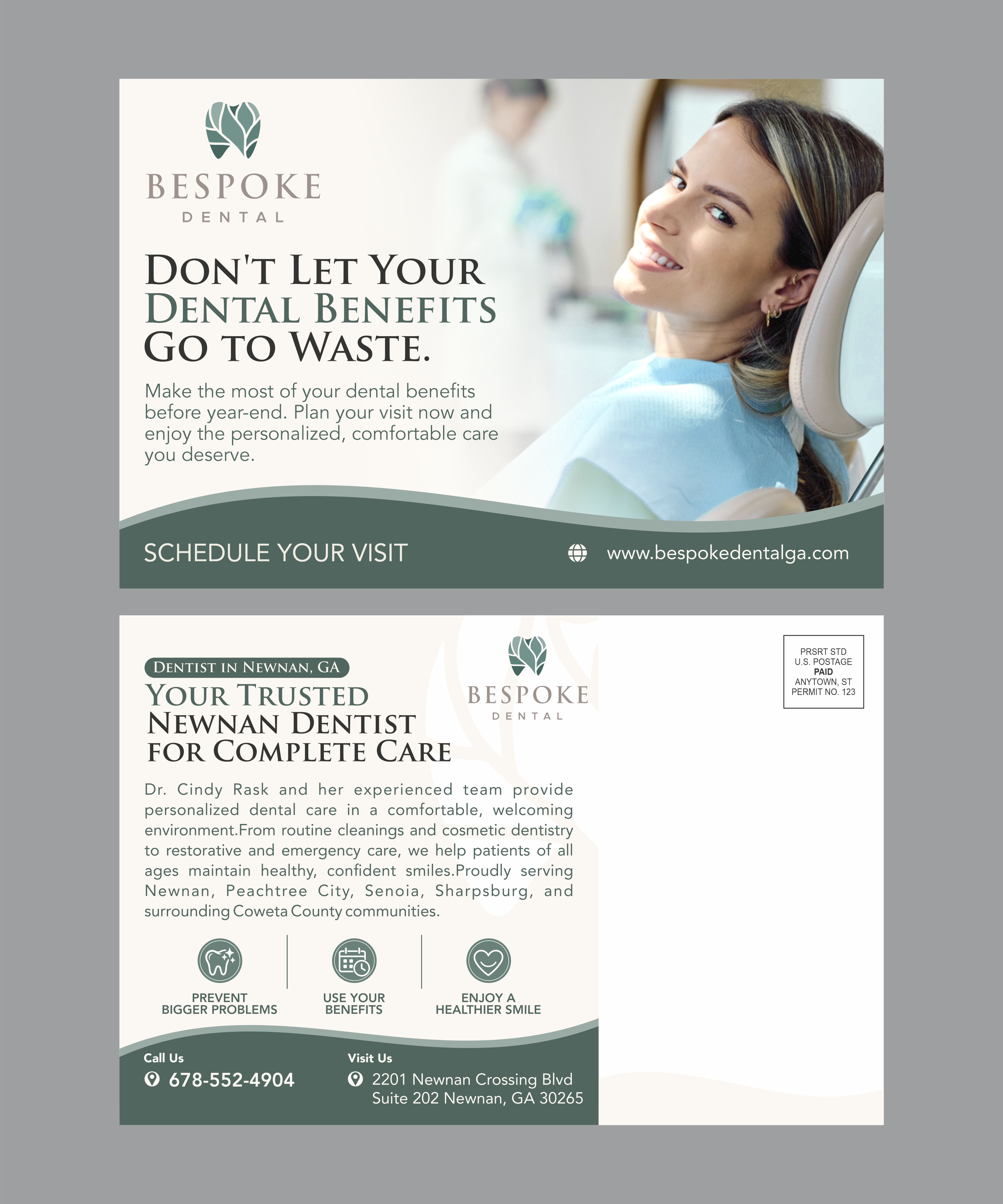 Postcard Design by nng for Bespoke Dental | Design #37806797