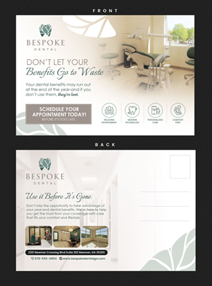 Postcard Design by Stan$oul for Bespoke Dental | Design: #37797704