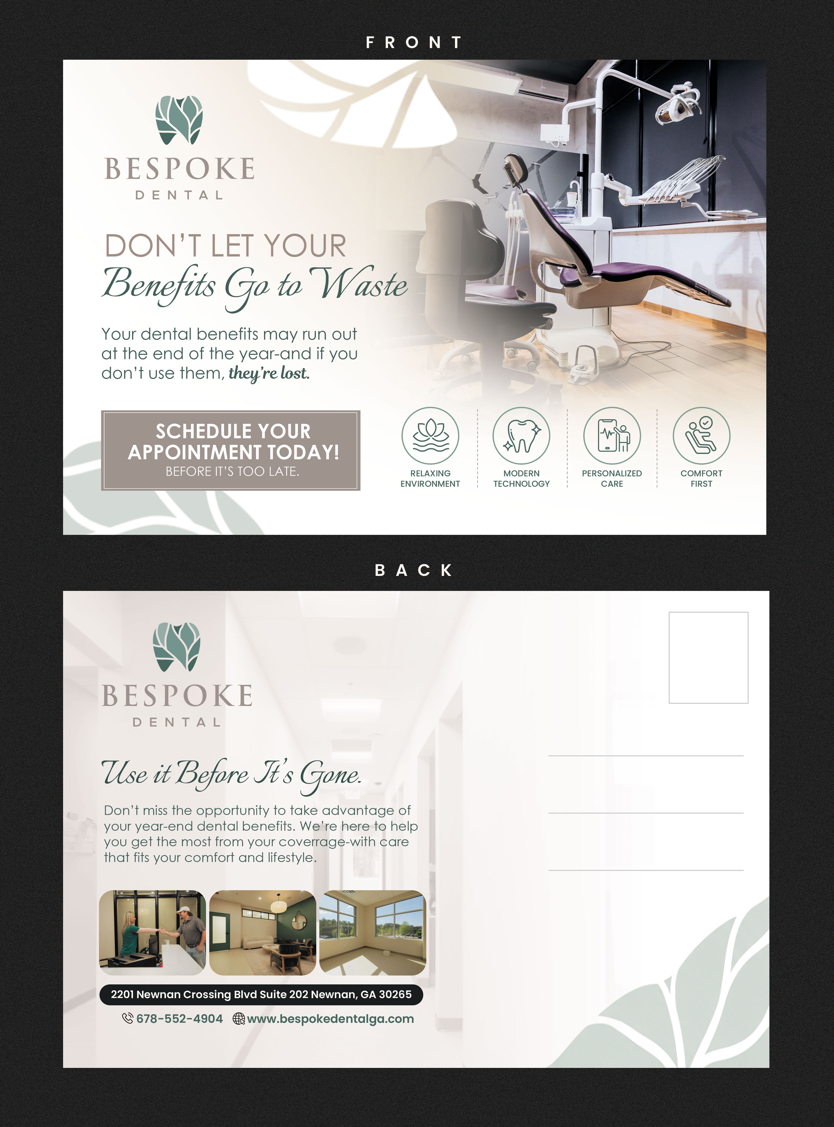 Postcard Design by Stan$oul for Bespoke Dental | Design #37797714