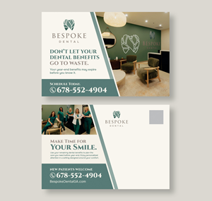 Postcard Design by Dzhafir for Bespoke Dental | Design: #37800461