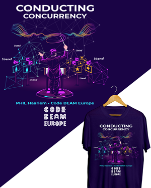 T-shirt Design by StudioD™ for Erlang Solutions Ltd.  | Design: #37681162