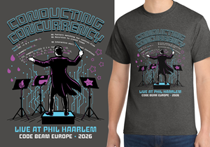 T-shirt Design by Jennifer Beatty for Erlang Solutions Ltd.  | Design #37683100