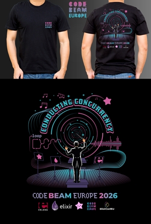 T-shirt Design by KickArt for Erlang Solutions Ltd.  | Design: #37712901
