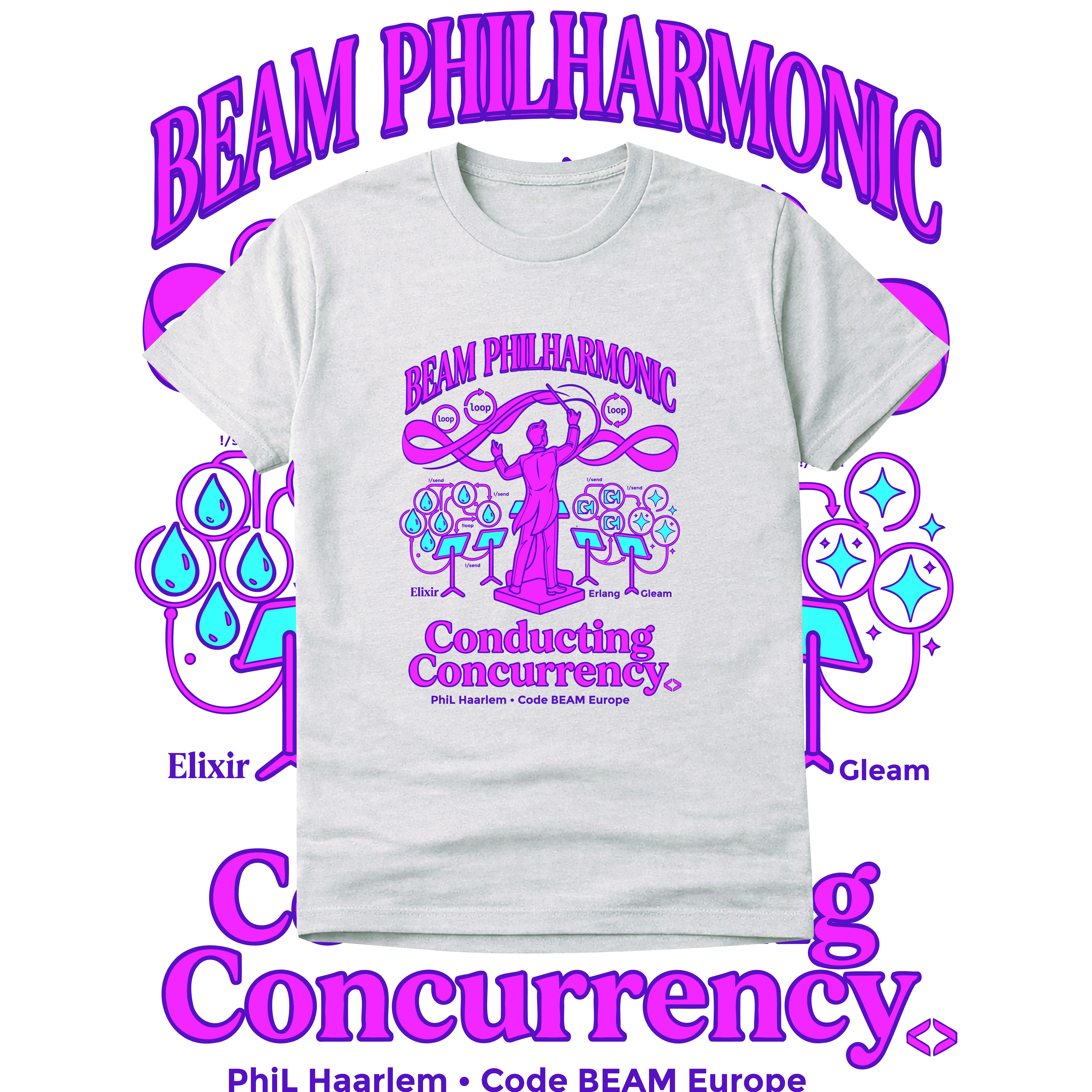 T-shirt Design by DC3540 for Erlang Solutions Ltd.  | Design #37681972