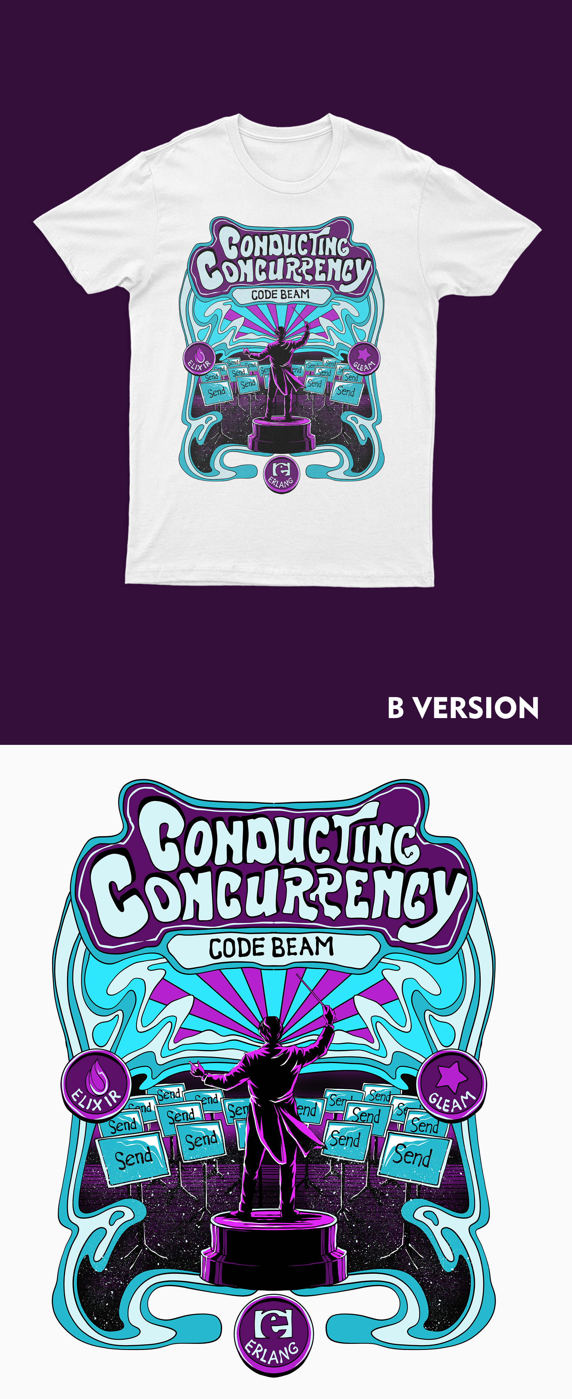 T-shirt Design by guprulsugiyanto for Erlang Solutions Ltd.  | Design #37722657