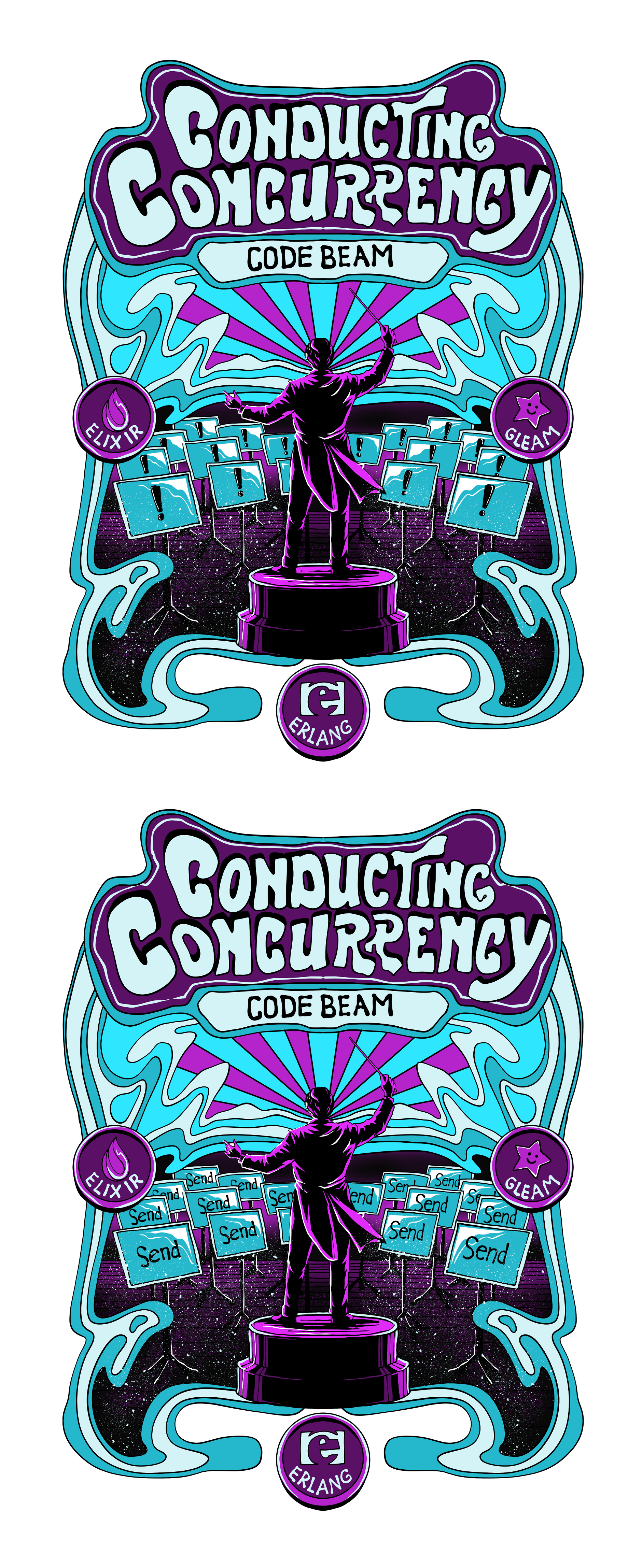T-shirt Design by guprulsugiyanto for Erlang Solutions Ltd.  | Design #37723396