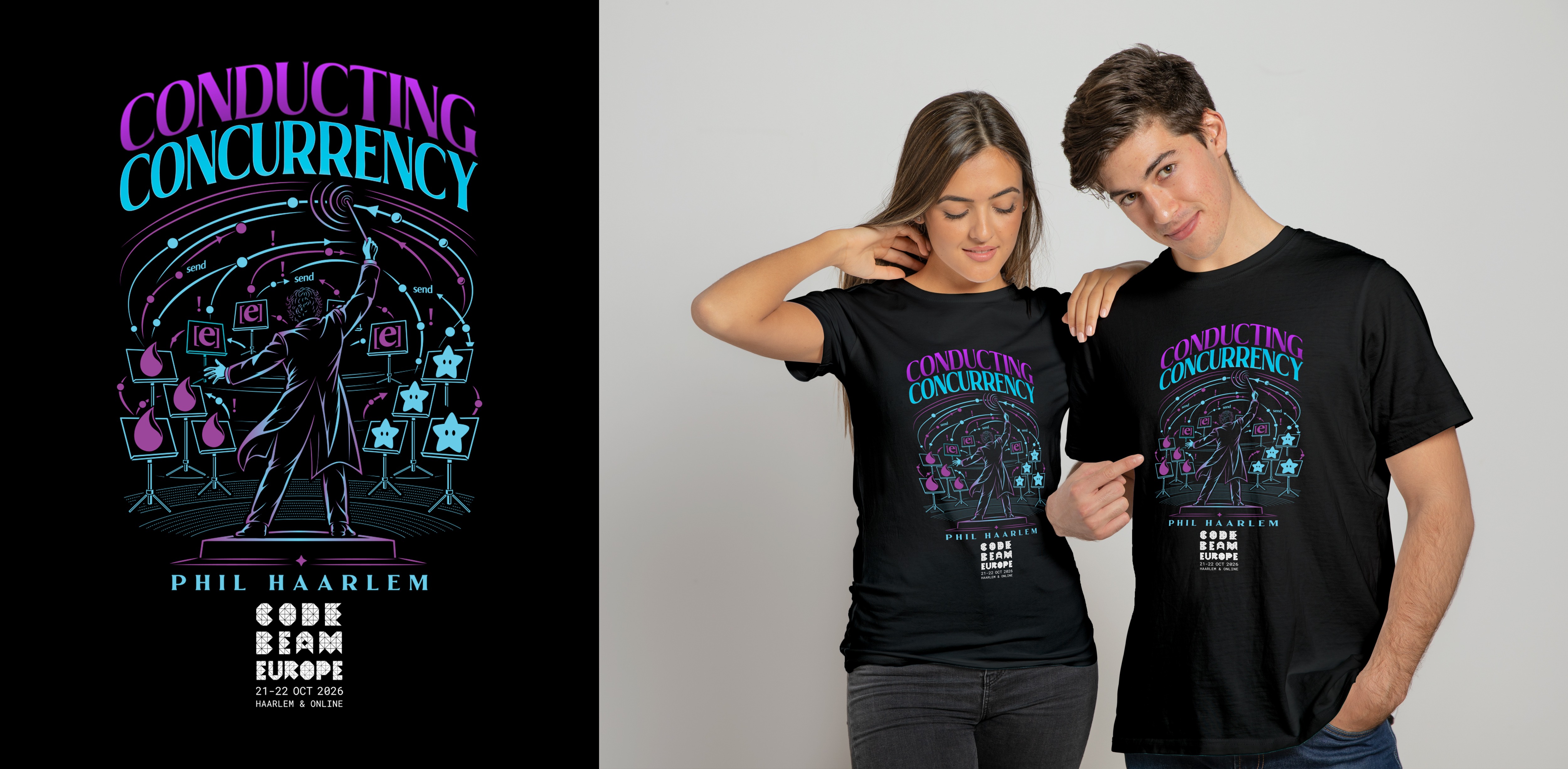 T-shirt Design by Impressive Designs for Erlang Solutions Ltd.  | Design #37712861