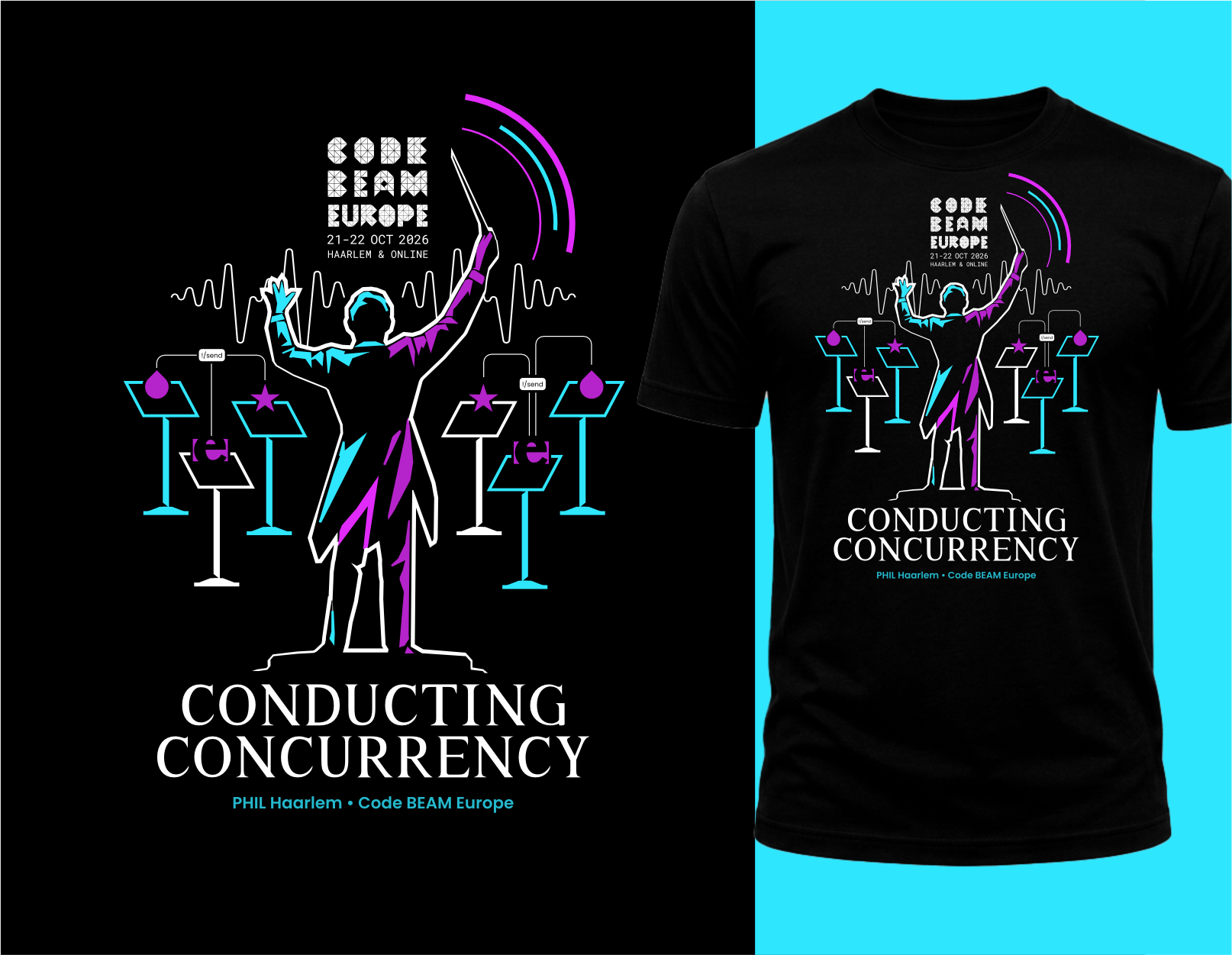 T-shirt Design by ThiagoB for Erlang Solutions Ltd.  | Design #37685986
