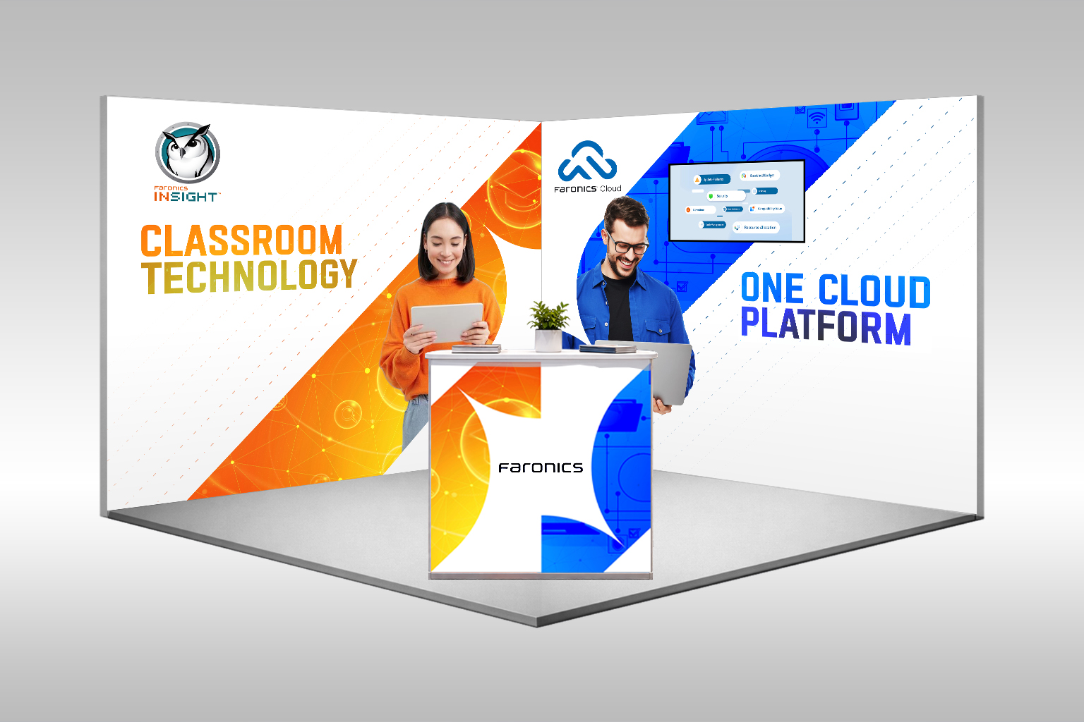 Trade Show Booth Design by satrias for Faronics | Design #37700211