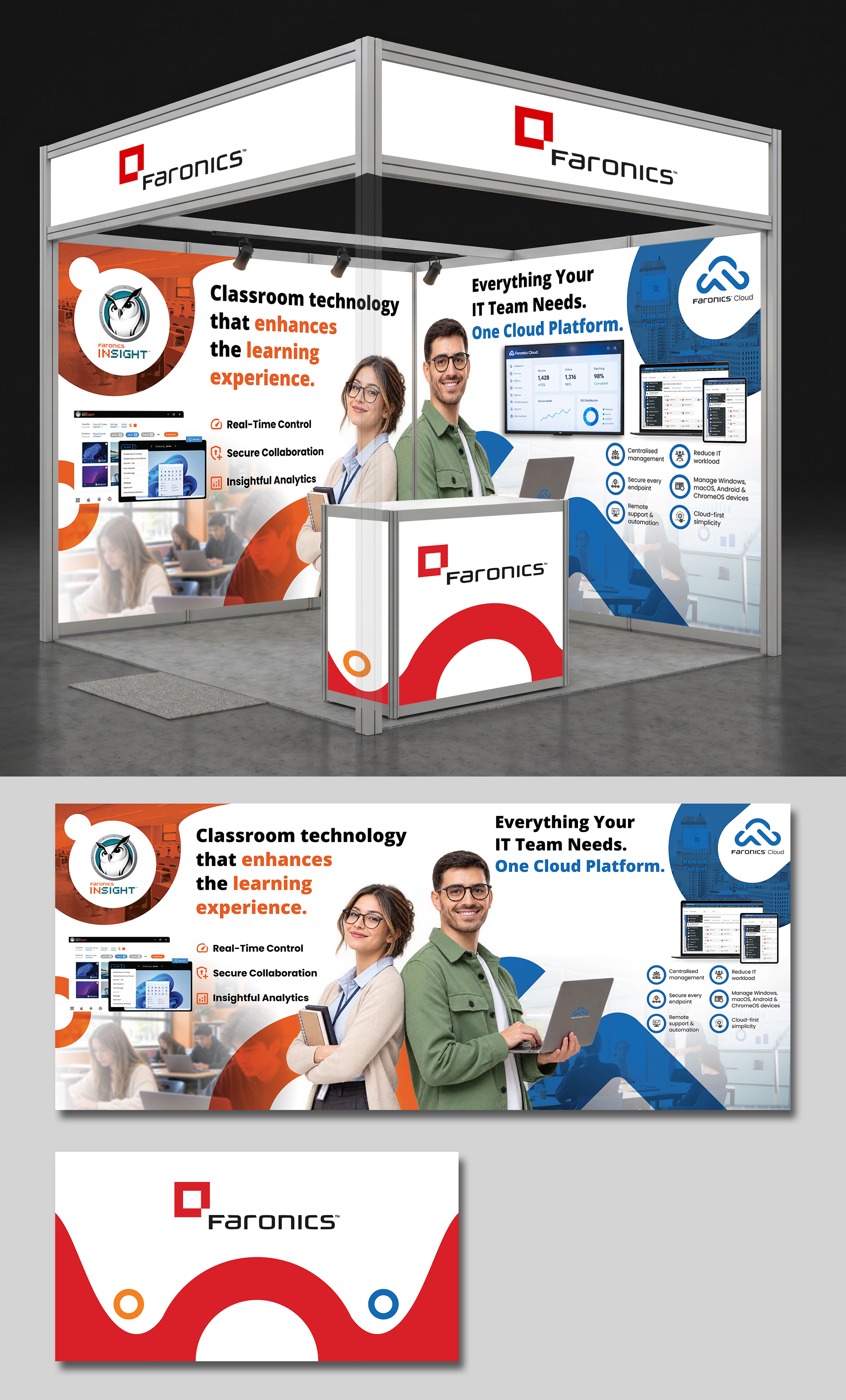 Trade Show Booth Design by Axmal_Etalon for Faronics | Design #37700912