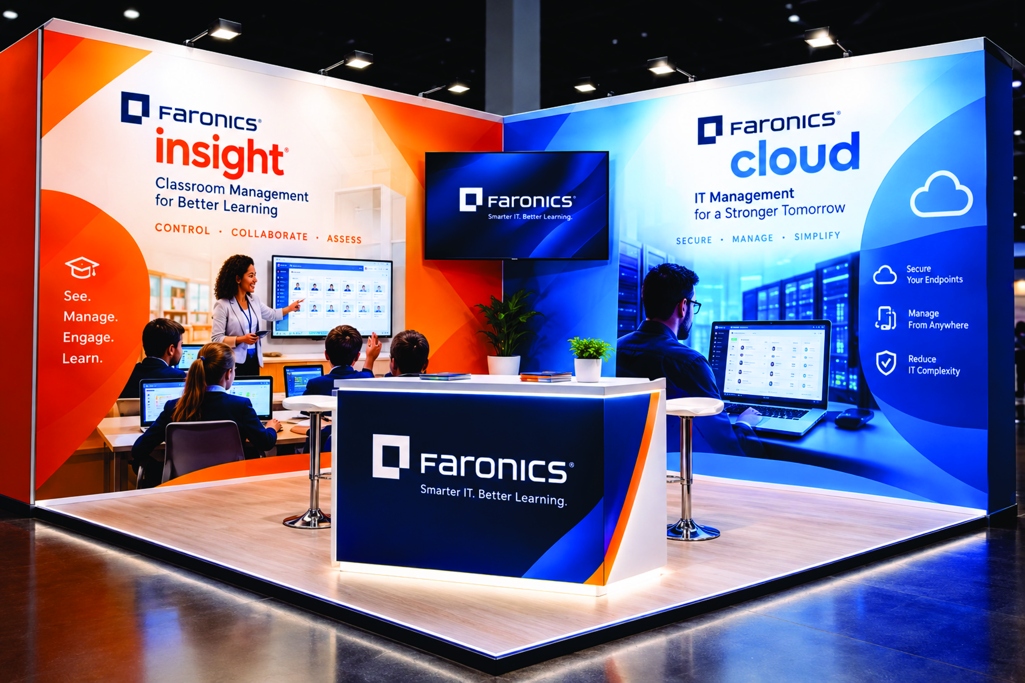 Trade Show Booth Design by Fortune 2 for Faronics | Design #37682636