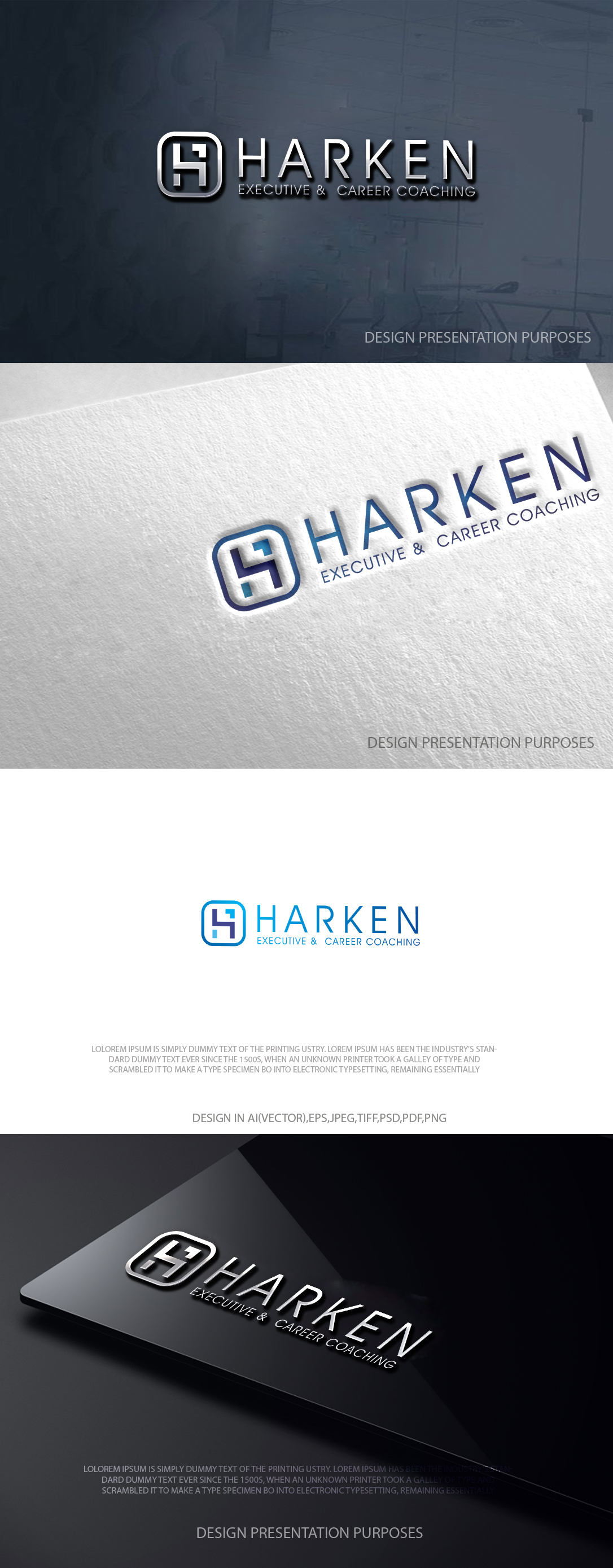 Logo Design by zebronicgraphic for Harken Coaching & Advisory LLC | Design #37685462