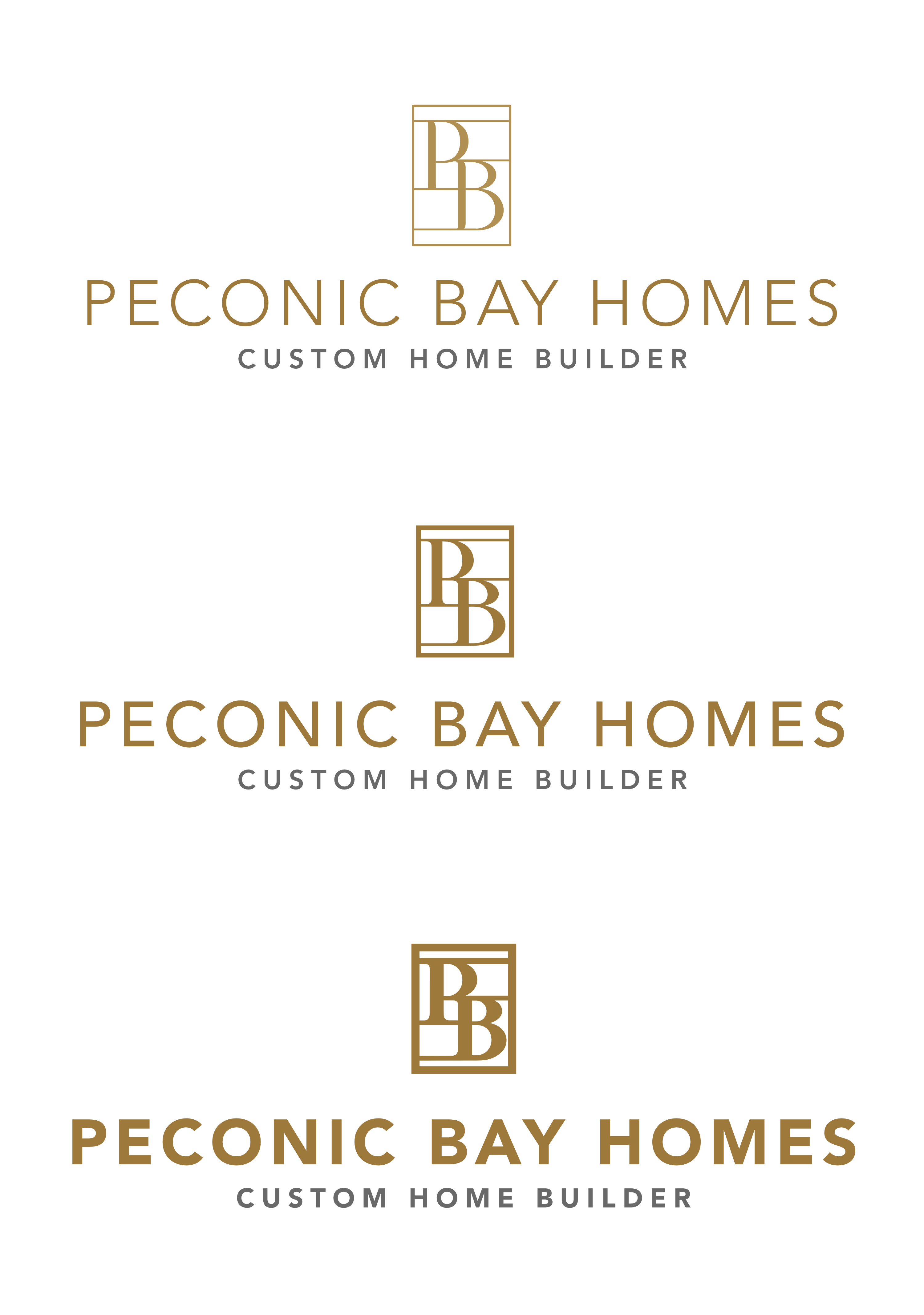 Logo Design by AnninWonderland for Peconic Bay Homes Inc. | Design #37707859