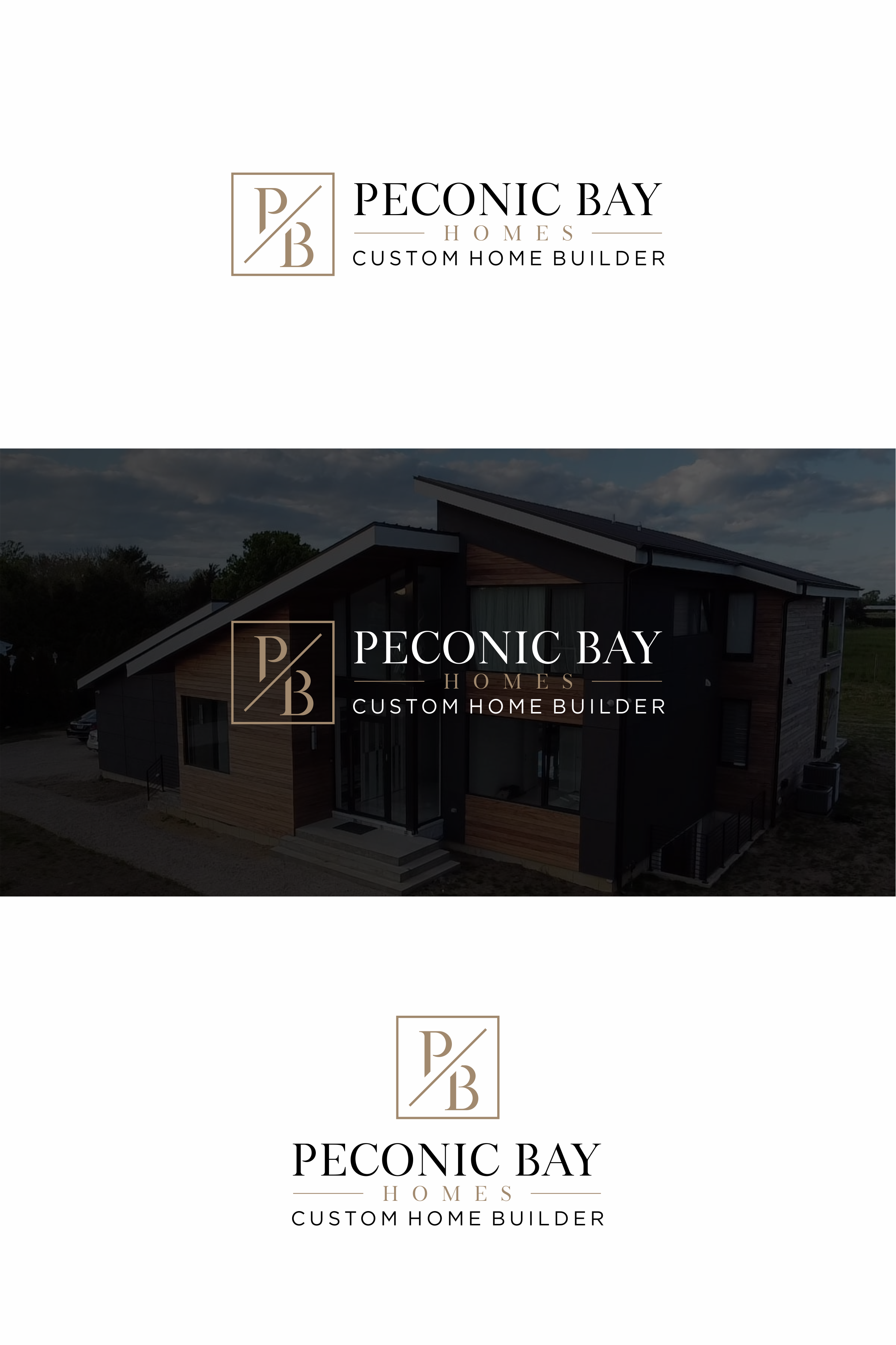 Logo Design by melzh for Peconic Bay Homes Inc. | Design #37704545