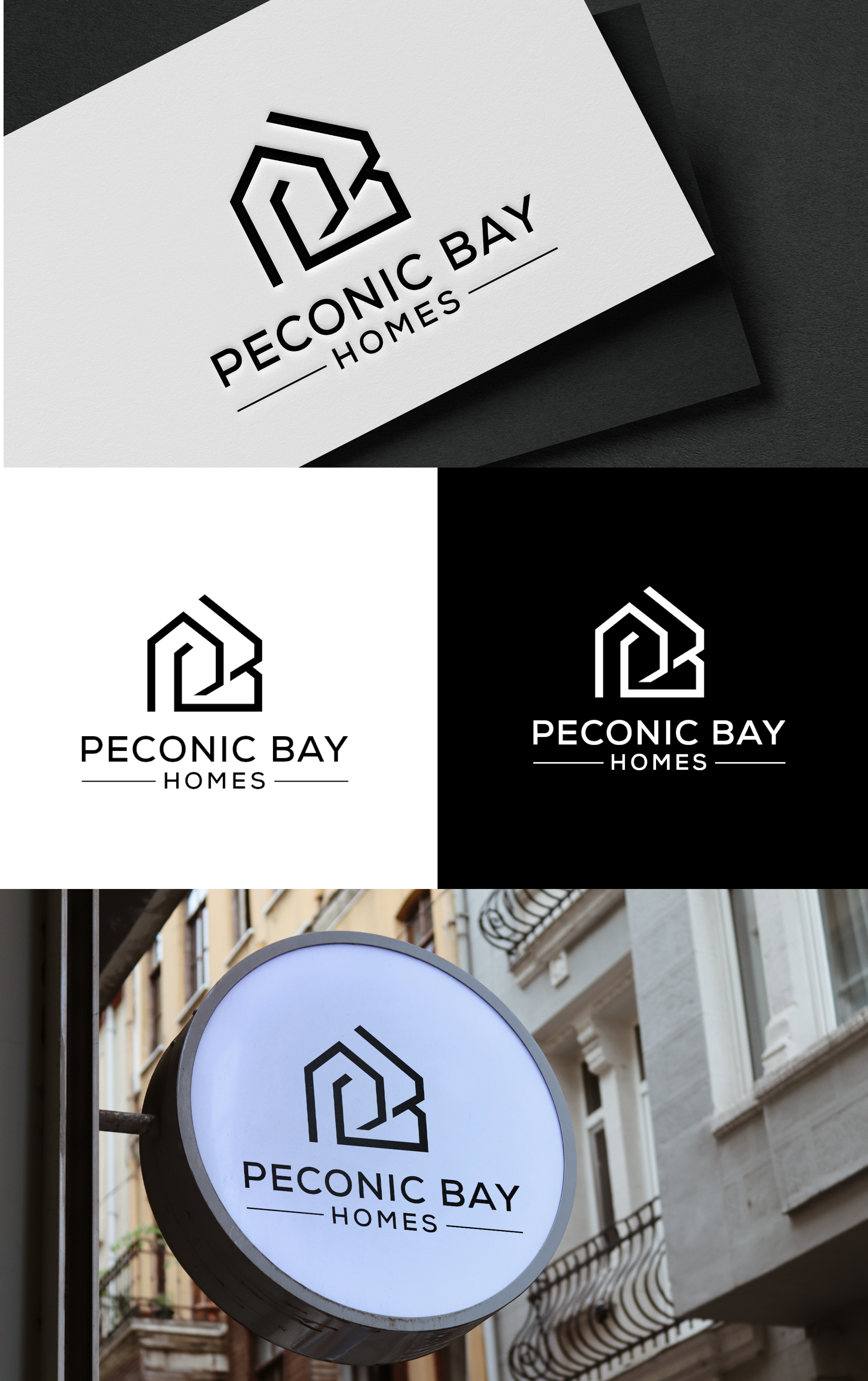 Logo Design by Graphixpointt for Peconic Bay Homes Inc. | Design #37710193