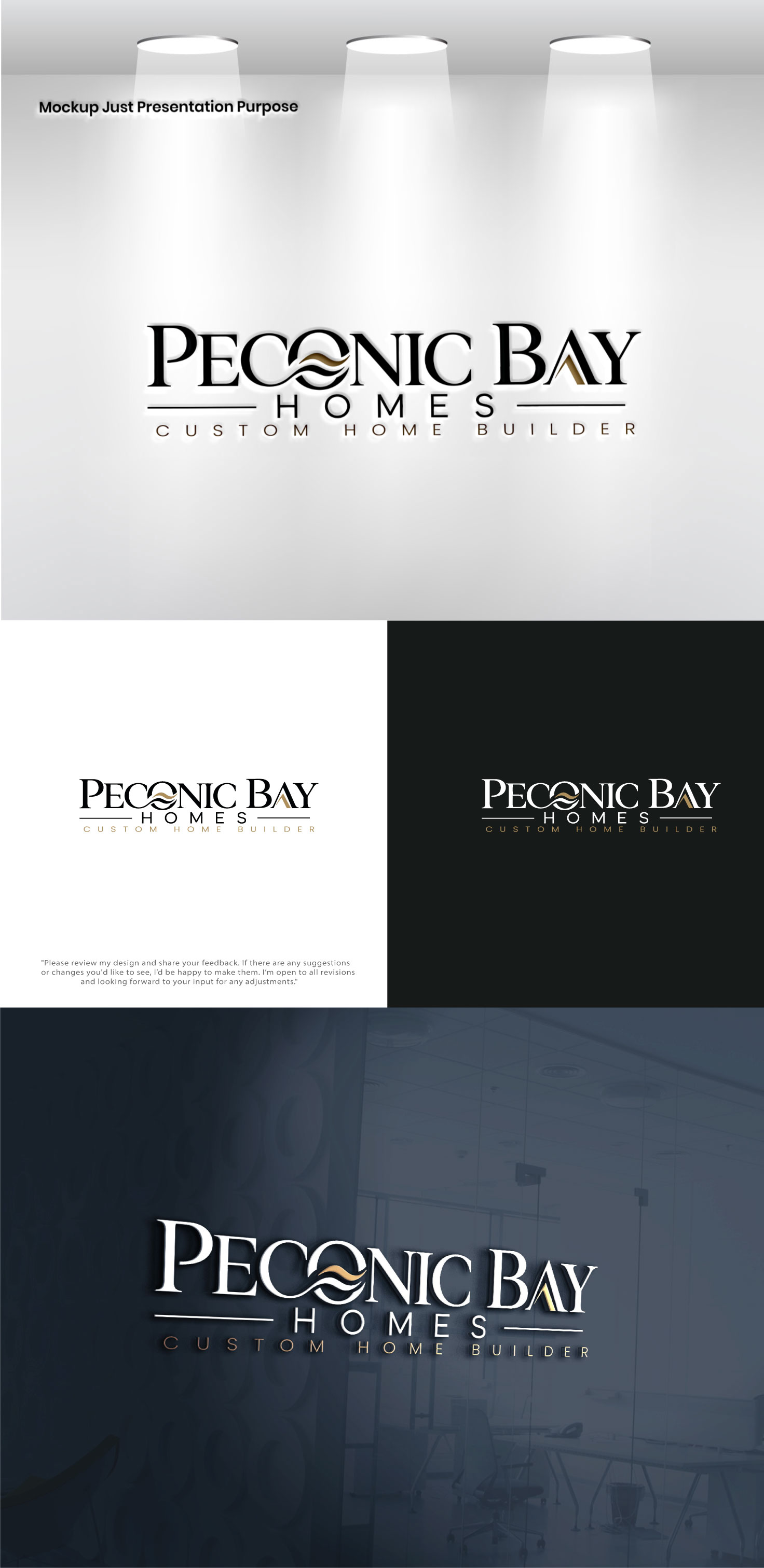 Logo Design by Pixel Signature for Peconic Bay Homes Inc. | Design #37698259