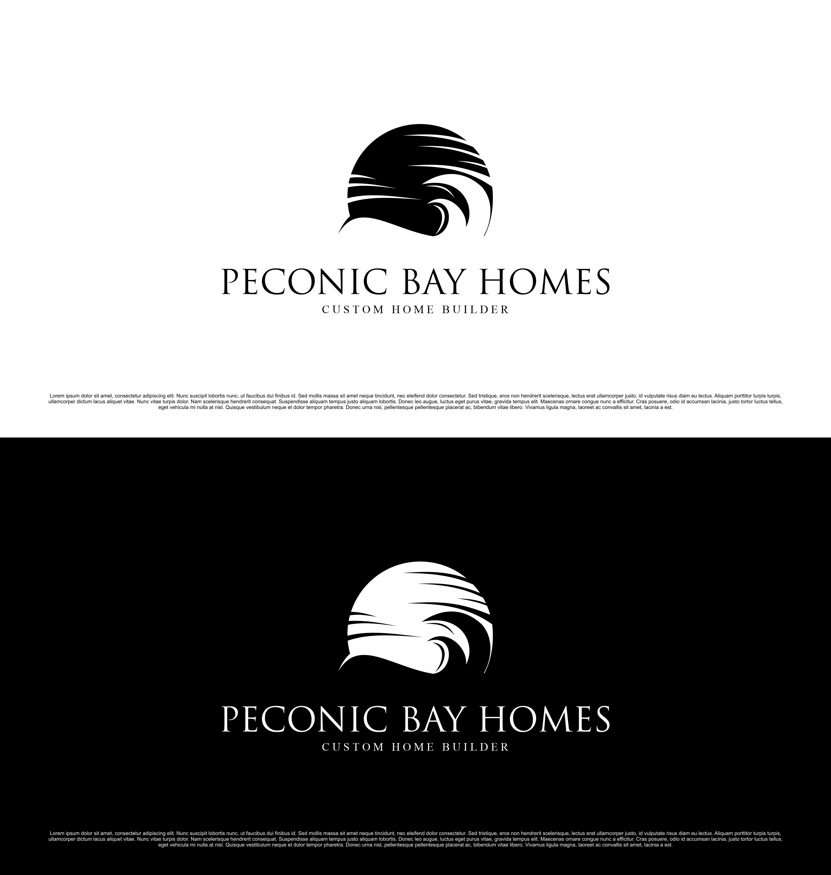 Logo Design by kebusibud for Peconic Bay Homes Inc. | Design #37697226