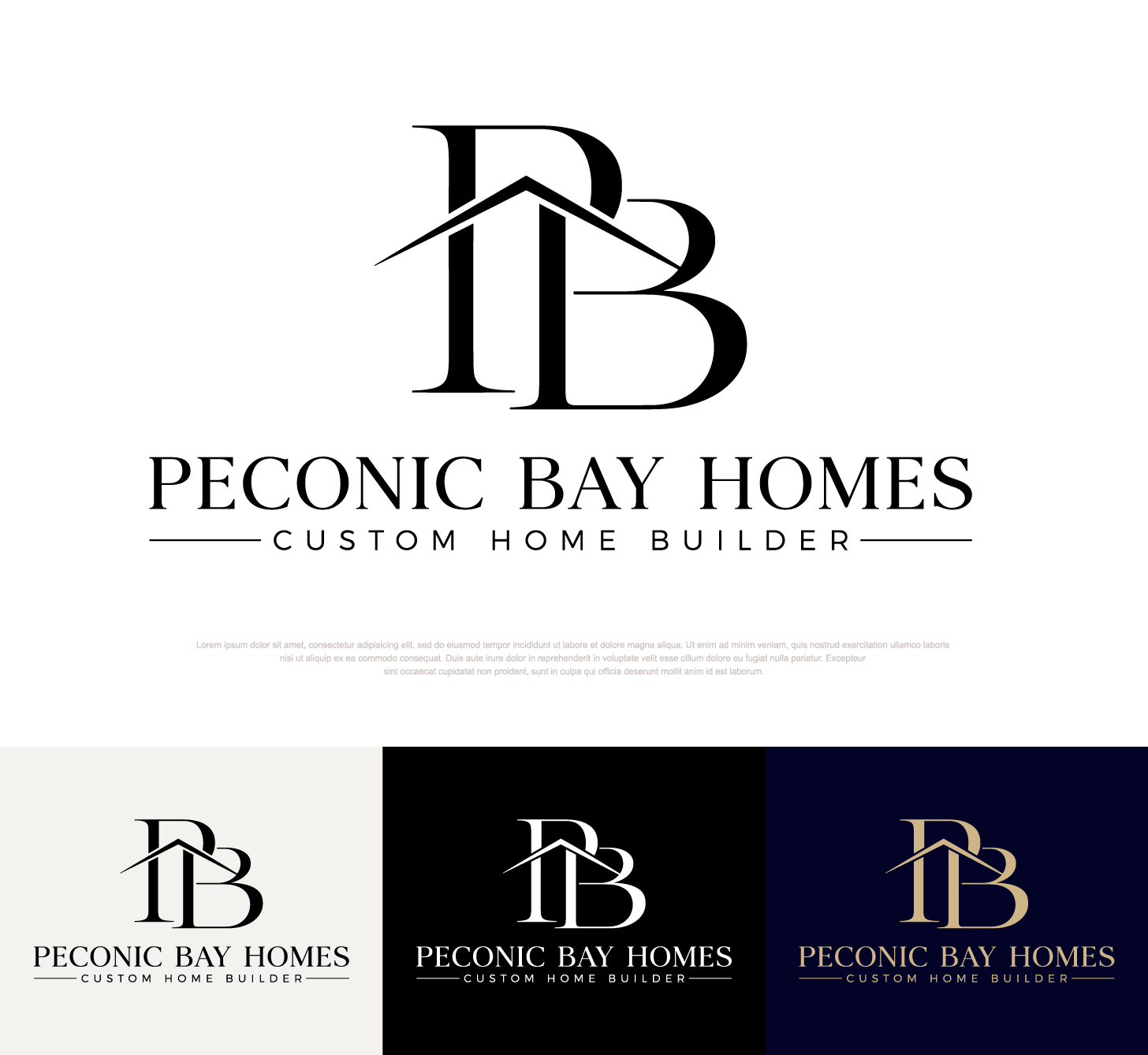 Design de Logo par Deejah pour Peconic Bay Homes Inc. | Design #37700354