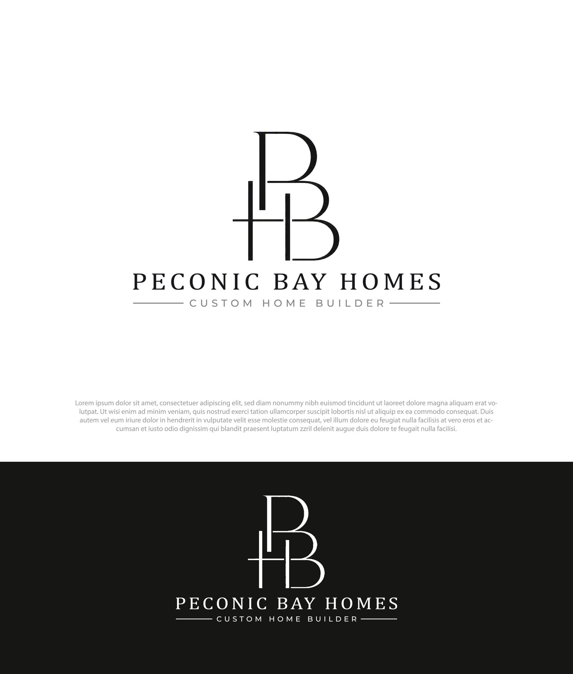 Logo Design by InkPilot_Studio™ for Peconic Bay Homes Inc. | Design #37698927