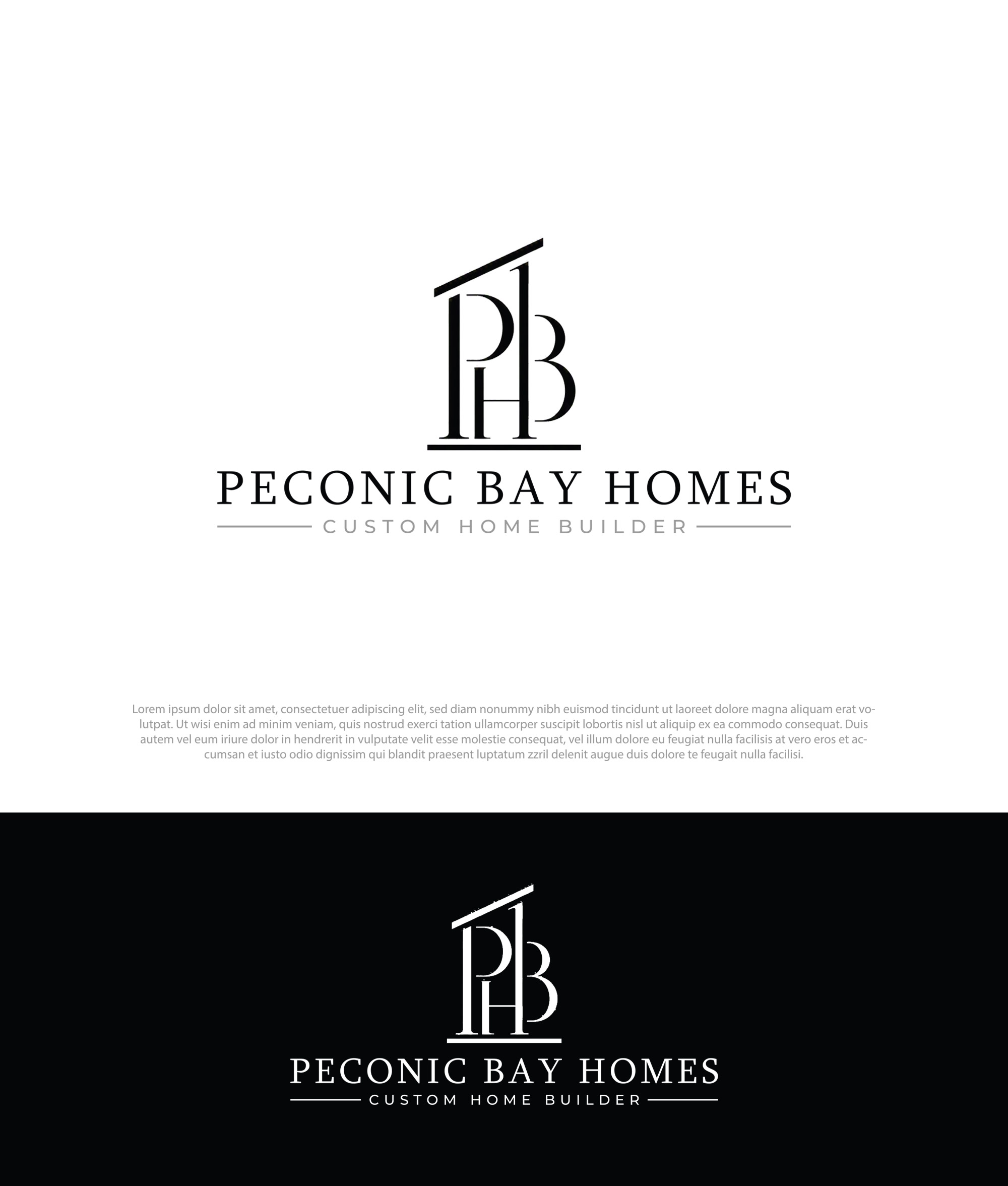 Logo Design by InkPilot_Studio™ for Peconic Bay Homes Inc. | Design #37698931