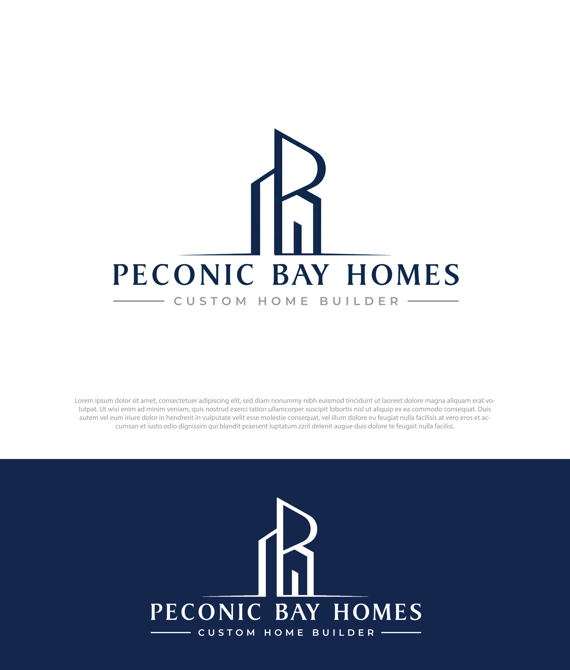 Logo Design by InkPilot_Studio™ for Peconic Bay Homes Inc. | Design #37698935