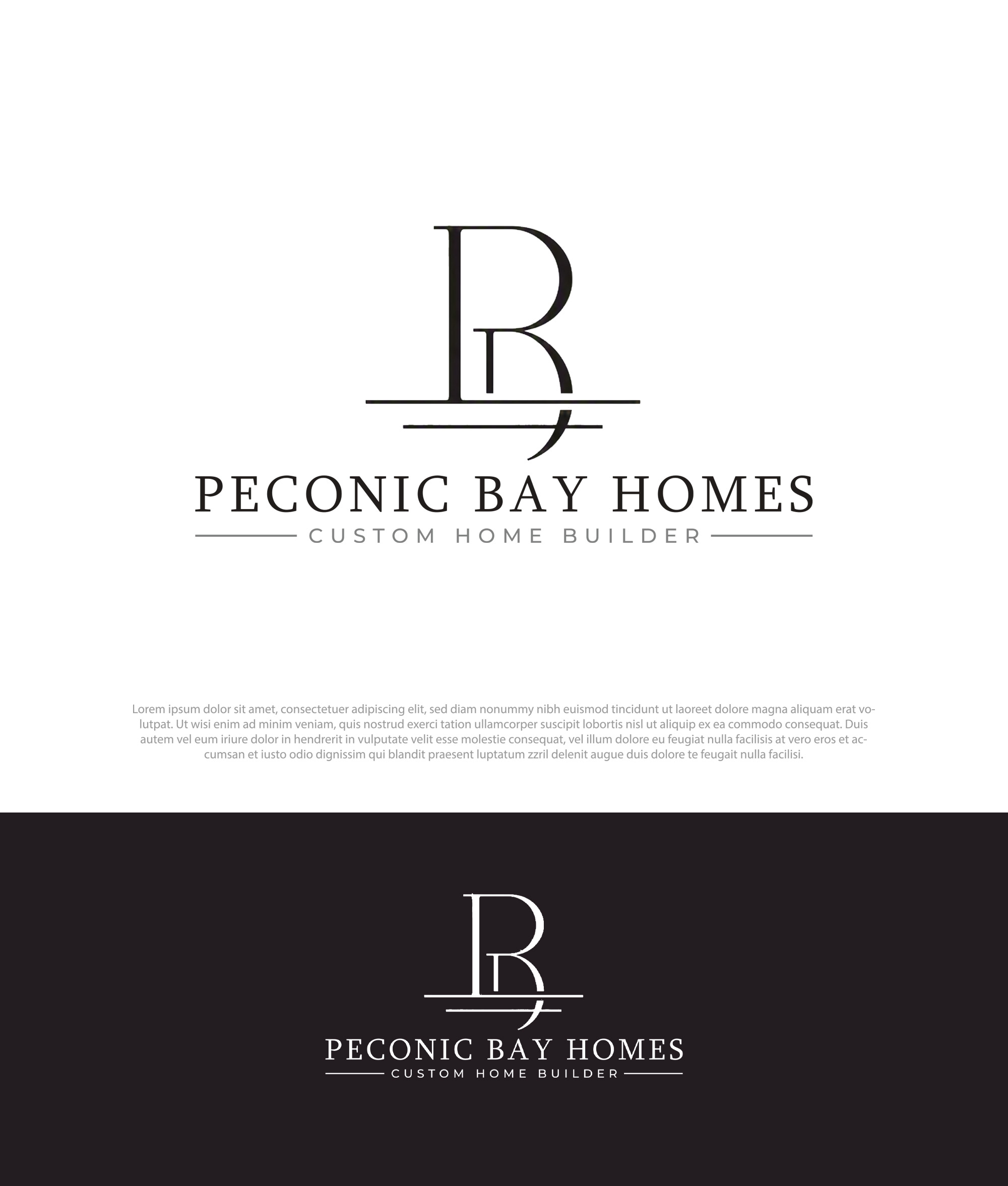 Logo Design by InkPilot_Studio™ for Peconic Bay Homes Inc. | Design #37698944