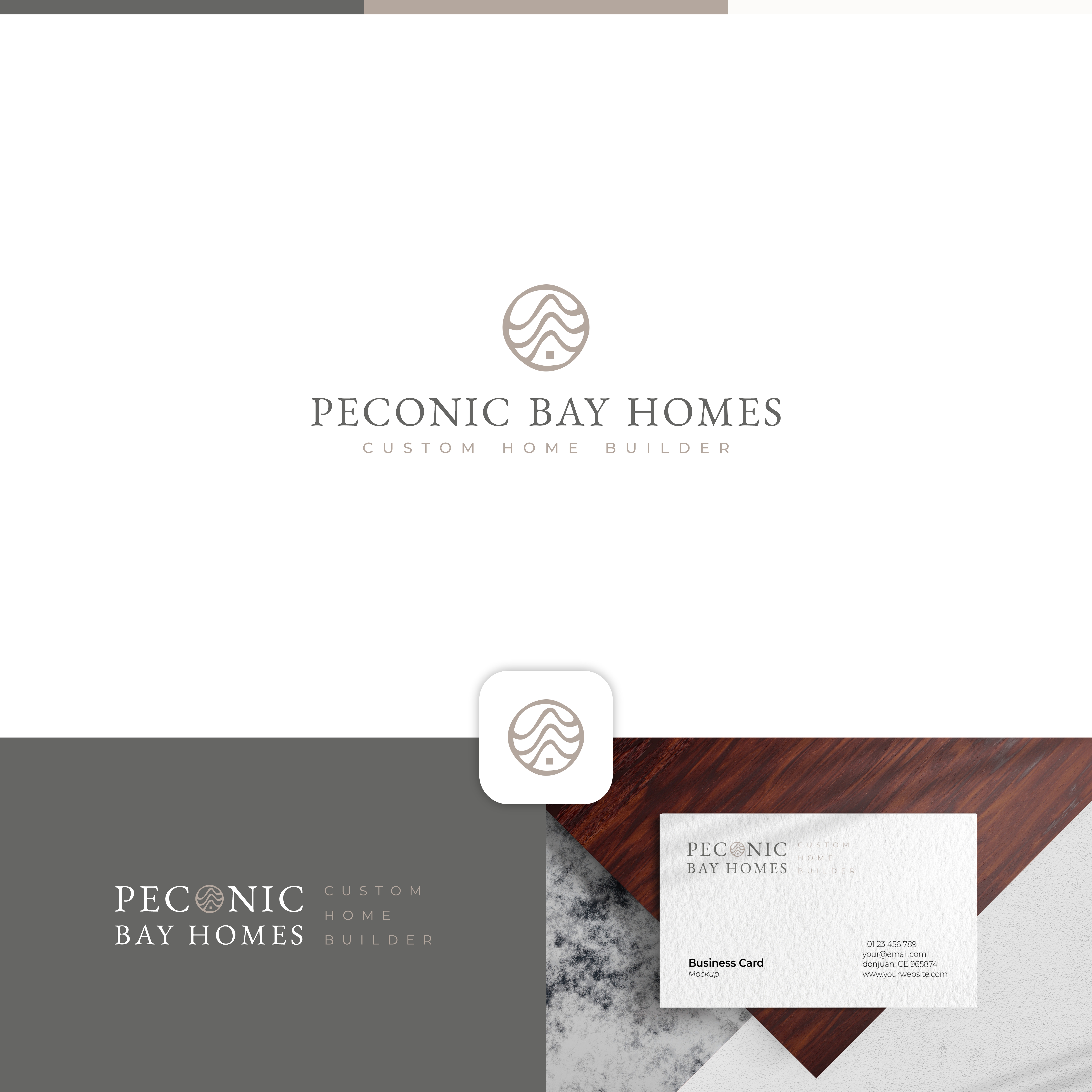 Logo Design by Dell_a.Design for Peconic Bay Homes Inc. | Design #37697071