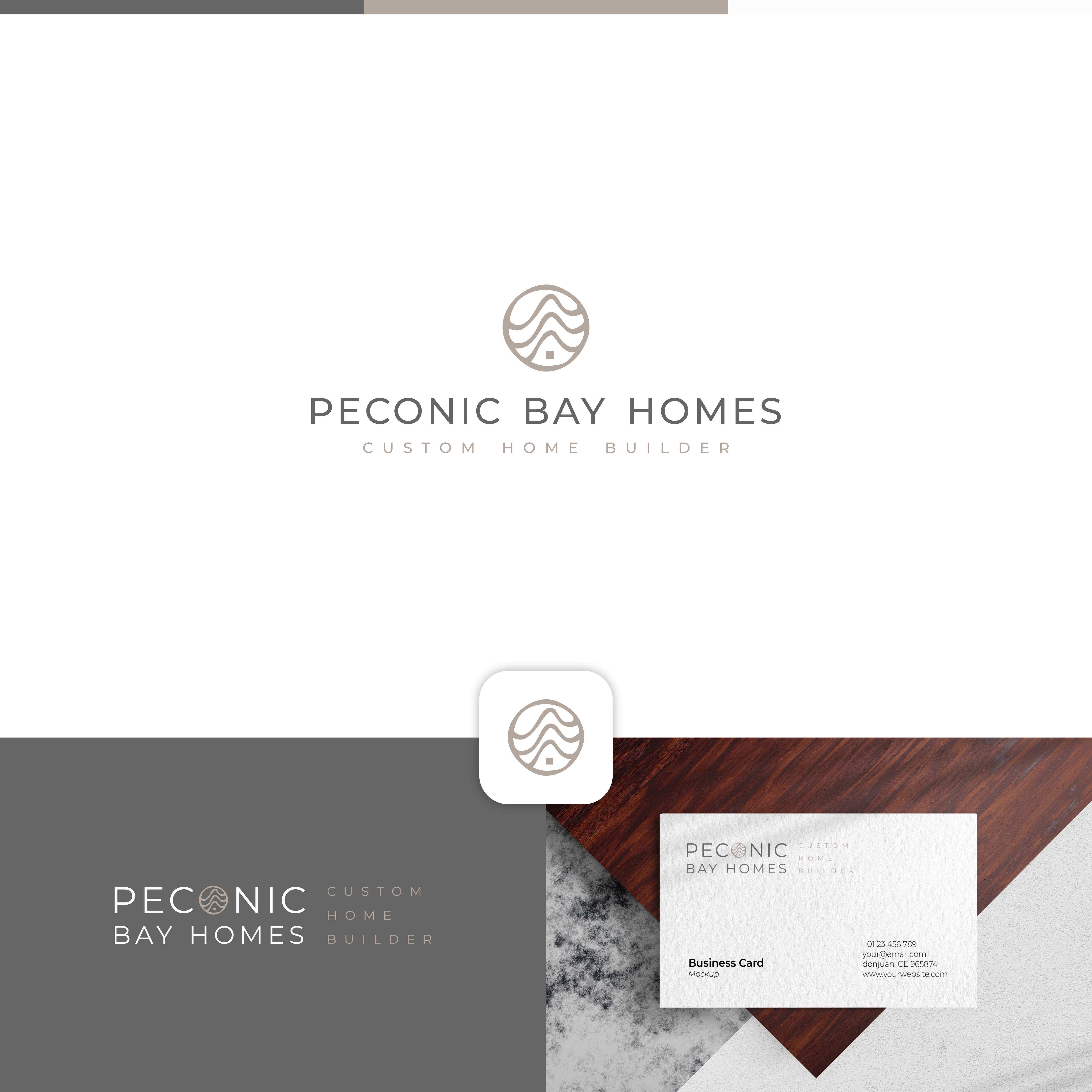Logo Design by Dell_a.Design for Peconic Bay Homes Inc. | Design #37697072
