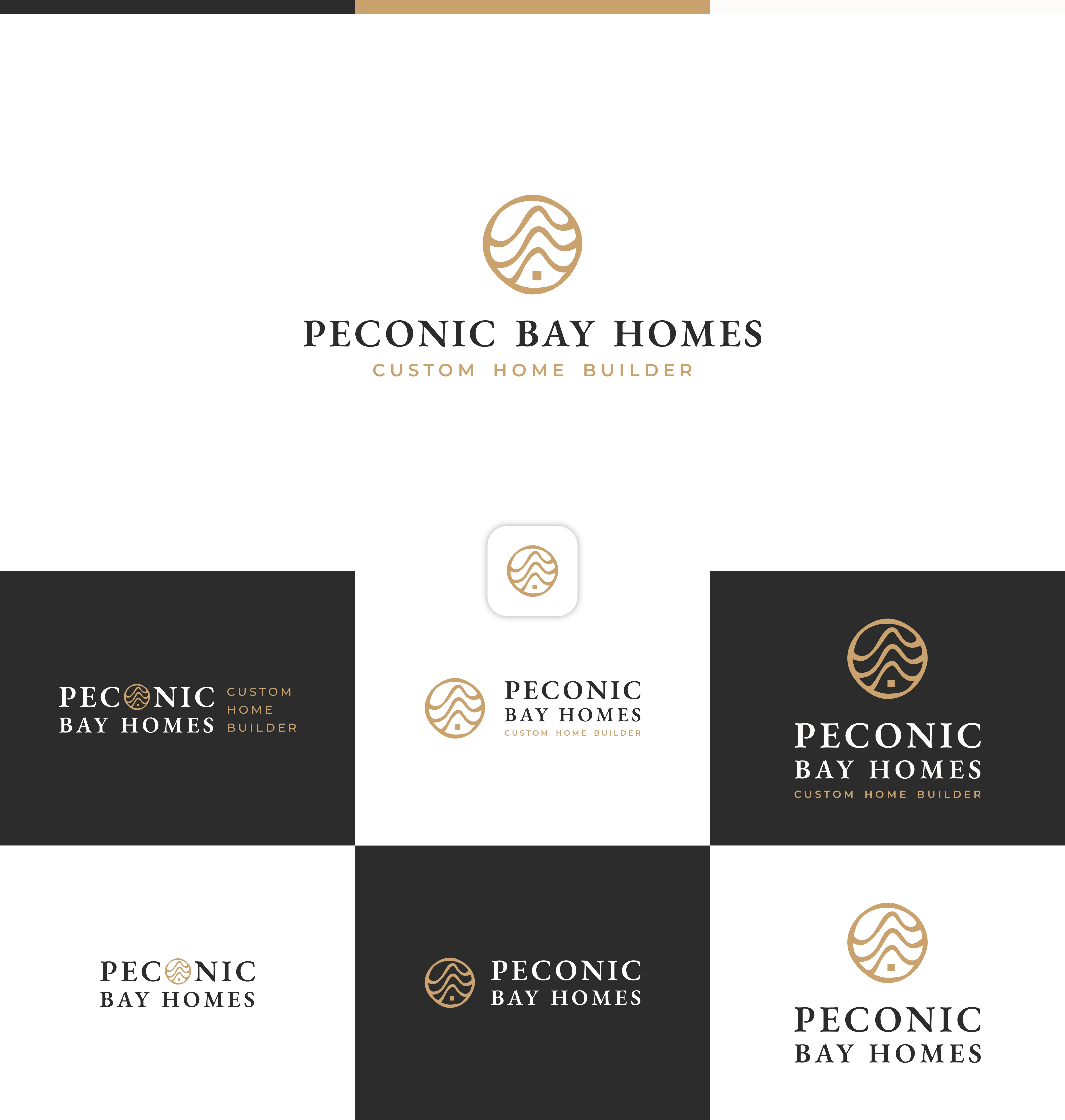 Logo Design by Dell_a.Design for Peconic Bay Homes Inc. | Design: #37704566
