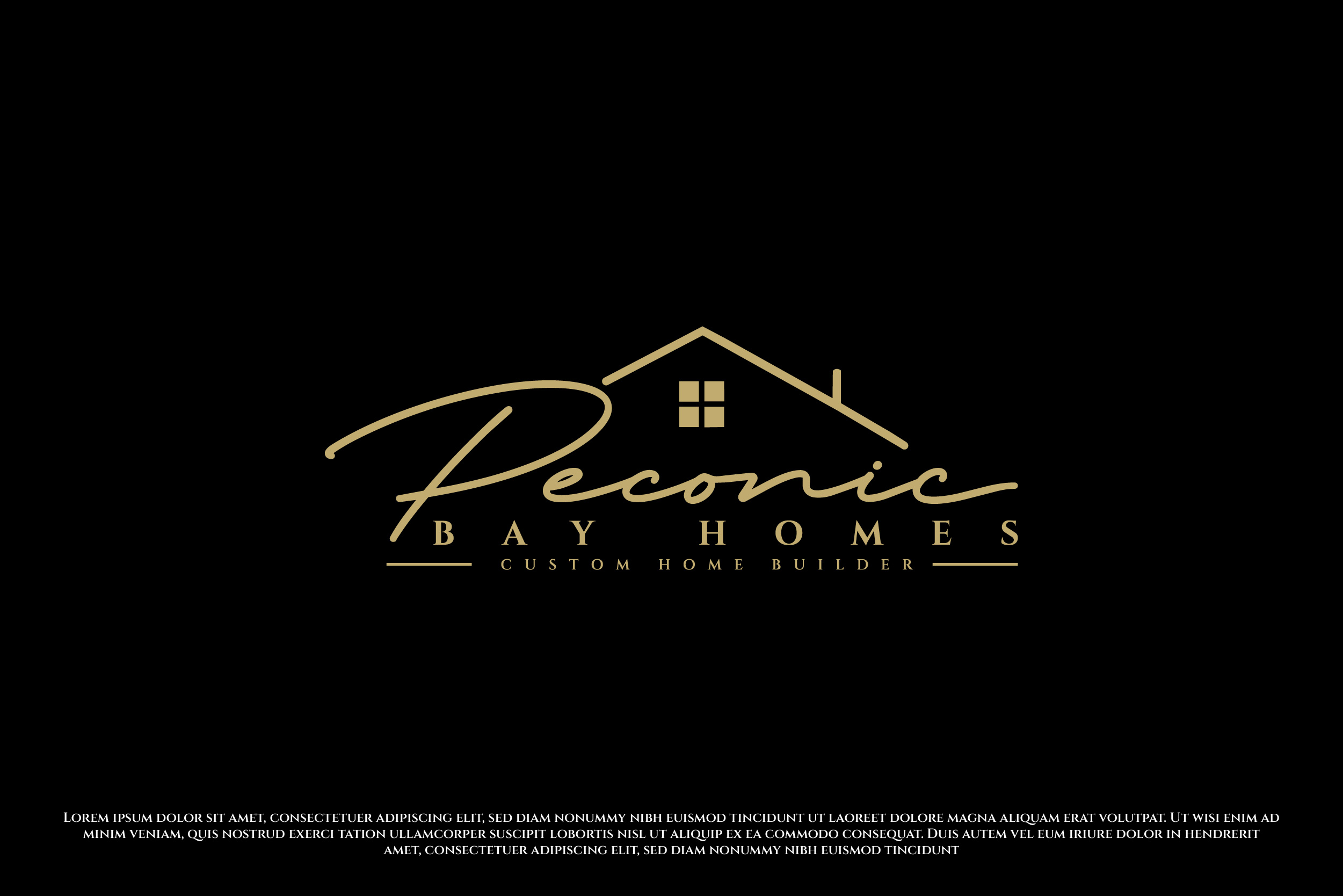 Design de Logo par THE DESIGN MAN pour Peconic Bay Homes Inc. | Design #37706805