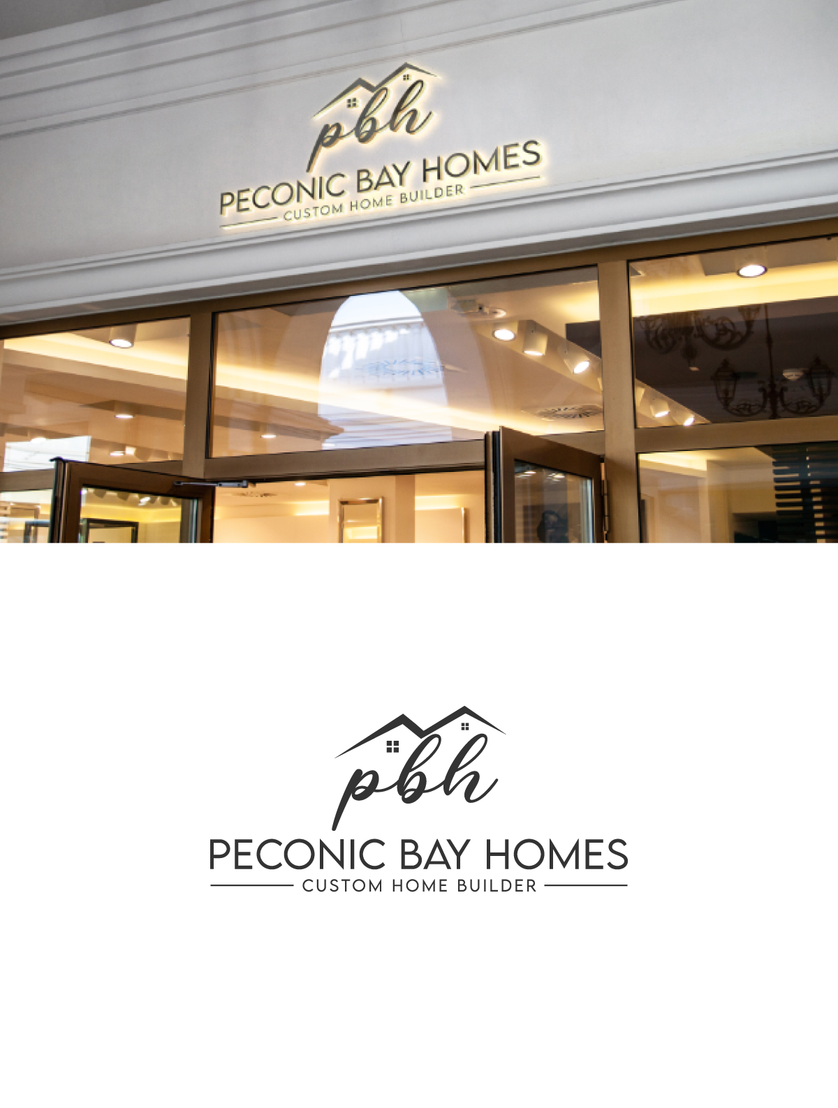 Logo Design by JMN Signatures for Peconic Bay Homes Inc. | Design #37700164