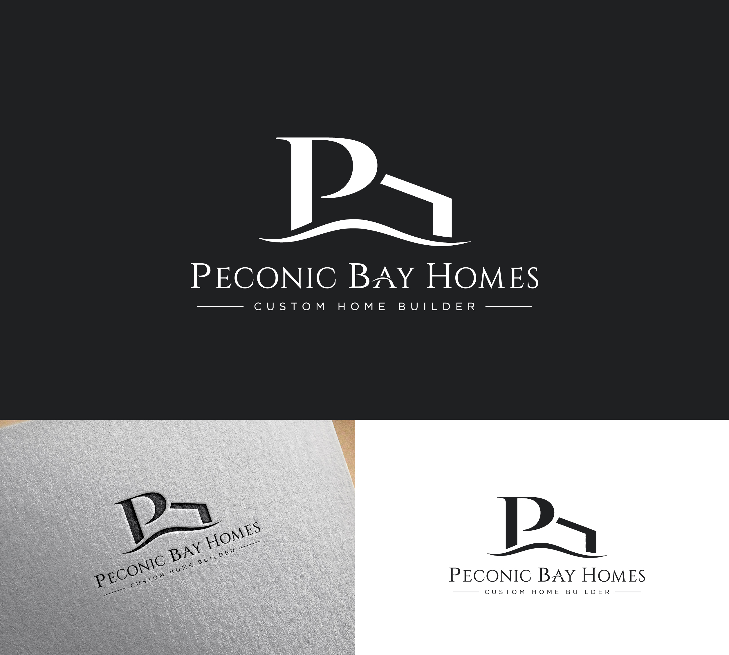 Logo Design by Sj.A for Peconic Bay Homes Inc. | Design #37699825