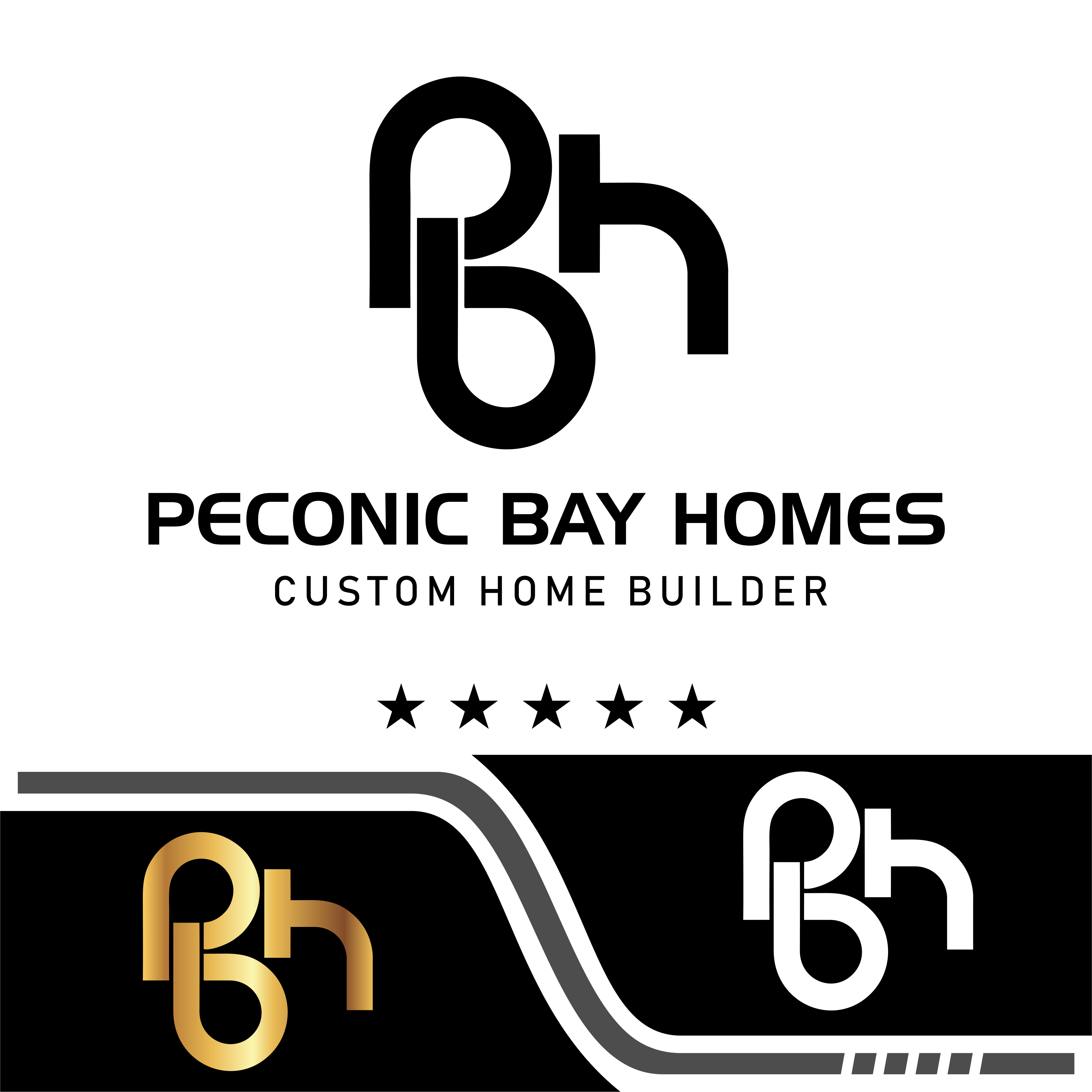 Logo Design by Giga Rizky for Peconic Bay Homes Inc. | Design #37697733