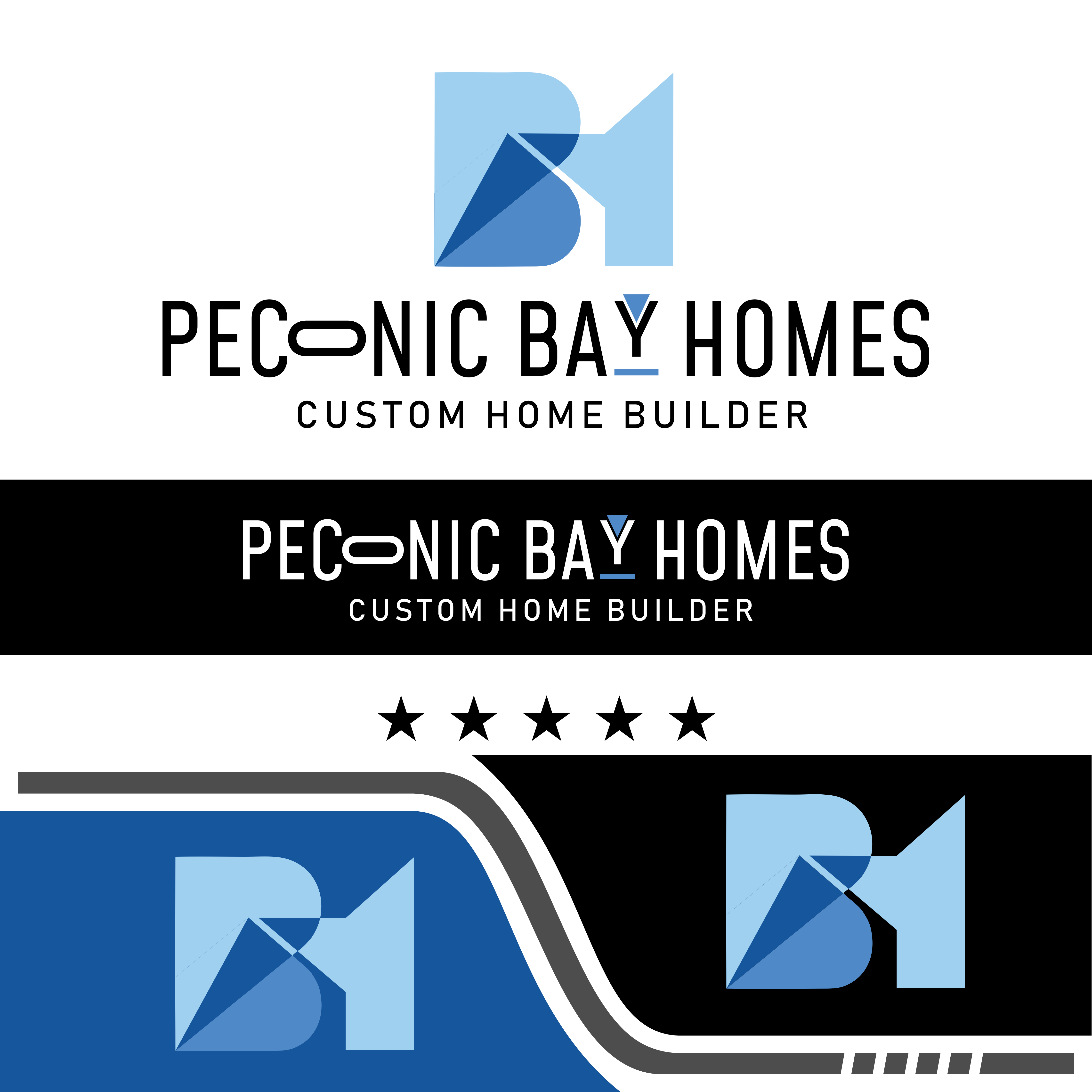 Logo Design by Giga Rizky for Peconic Bay Homes Inc. | Design #37701963