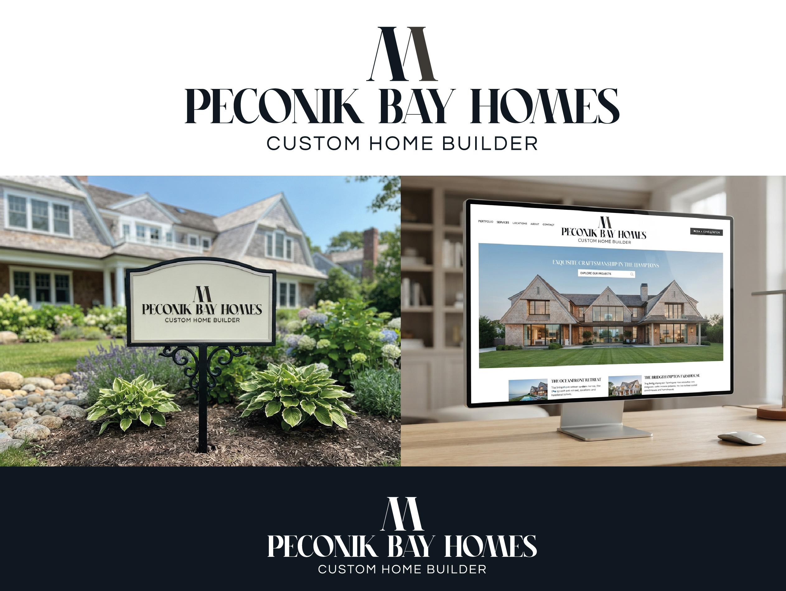 Logo Design by jika for Peconic Bay Homes Inc. | Design #37707703