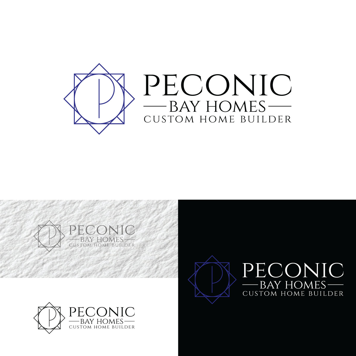 Logo Design by prodesigns99 for Peconic Bay Homes Inc. | Design #37698748