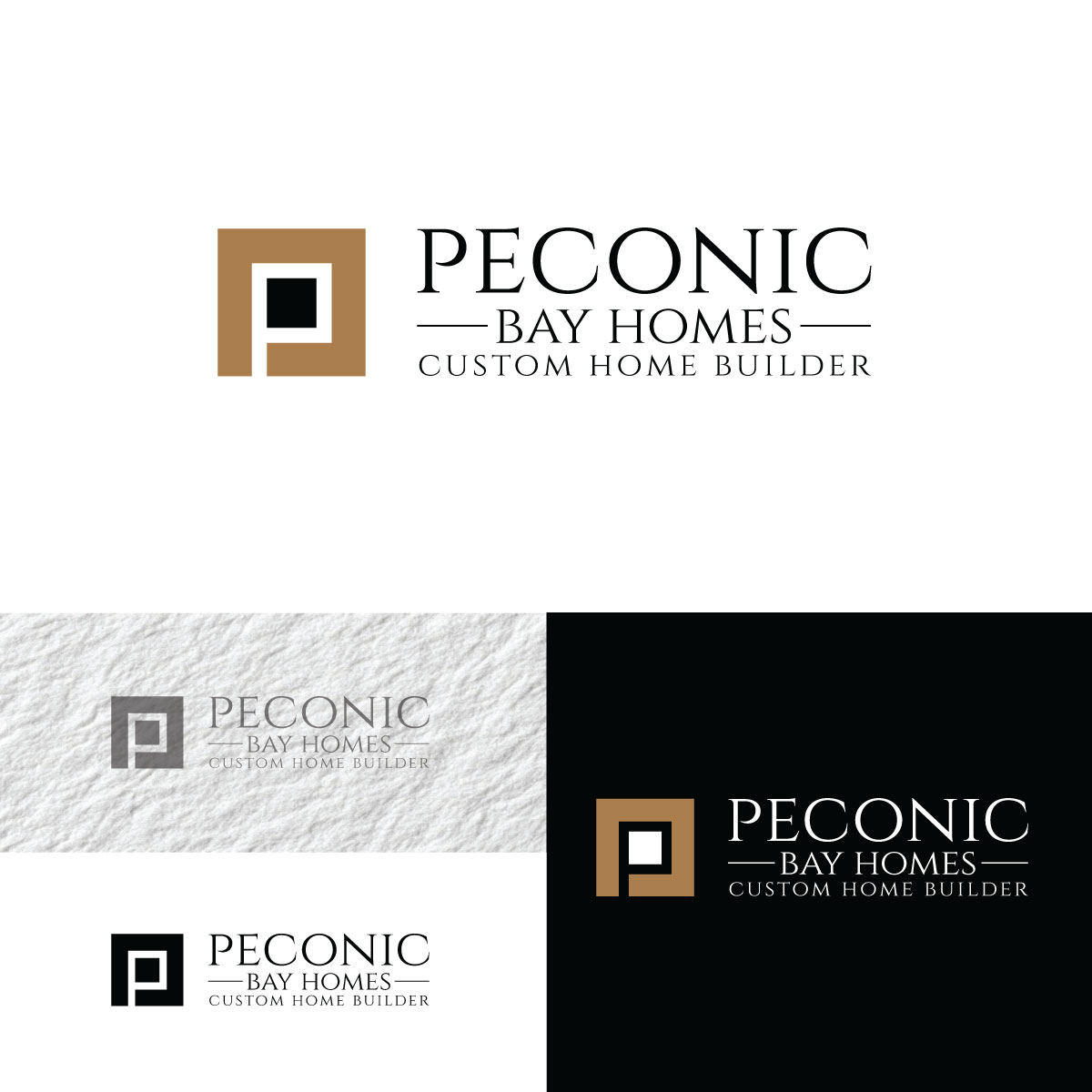 Logo Design by prodesigns99 for Peconic Bay Homes Inc. | Design #37701904