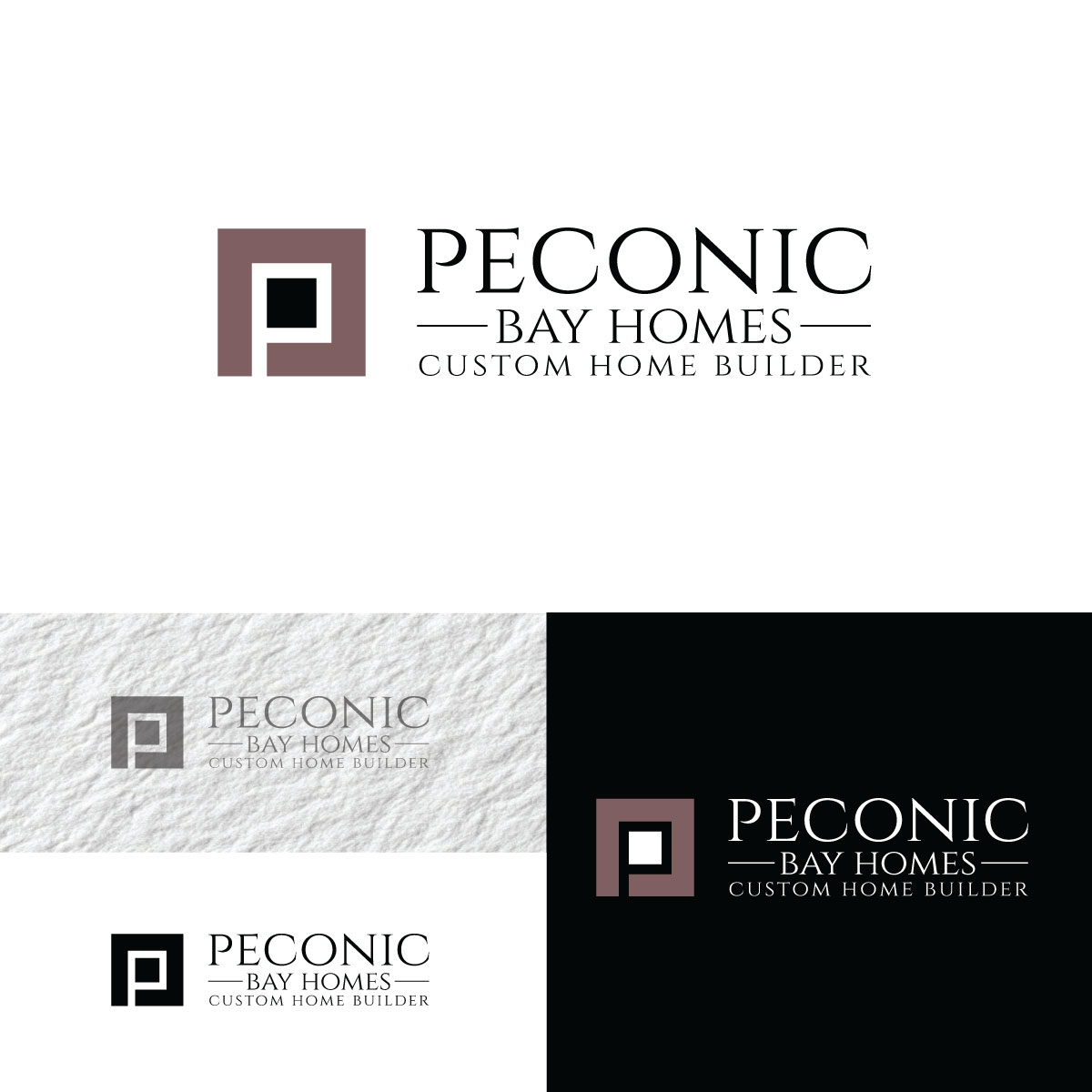 Logo Design by prodesigns99 for Peconic Bay Homes Inc. | Design #37701909