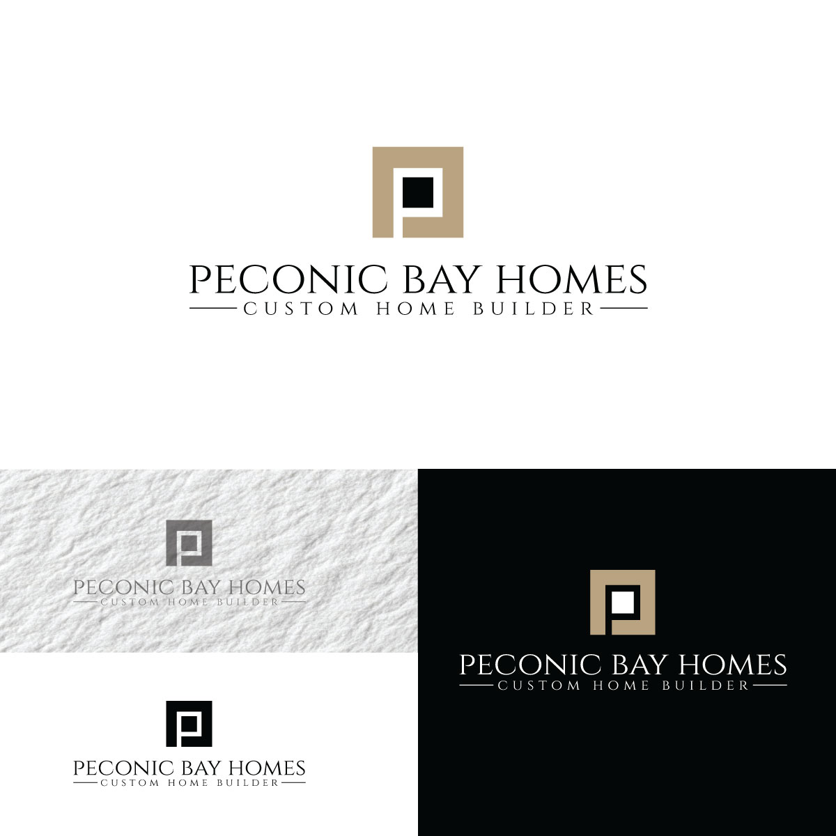 Logo Design by prodesigns99 for Peconic Bay Homes Inc. | Design #37704230