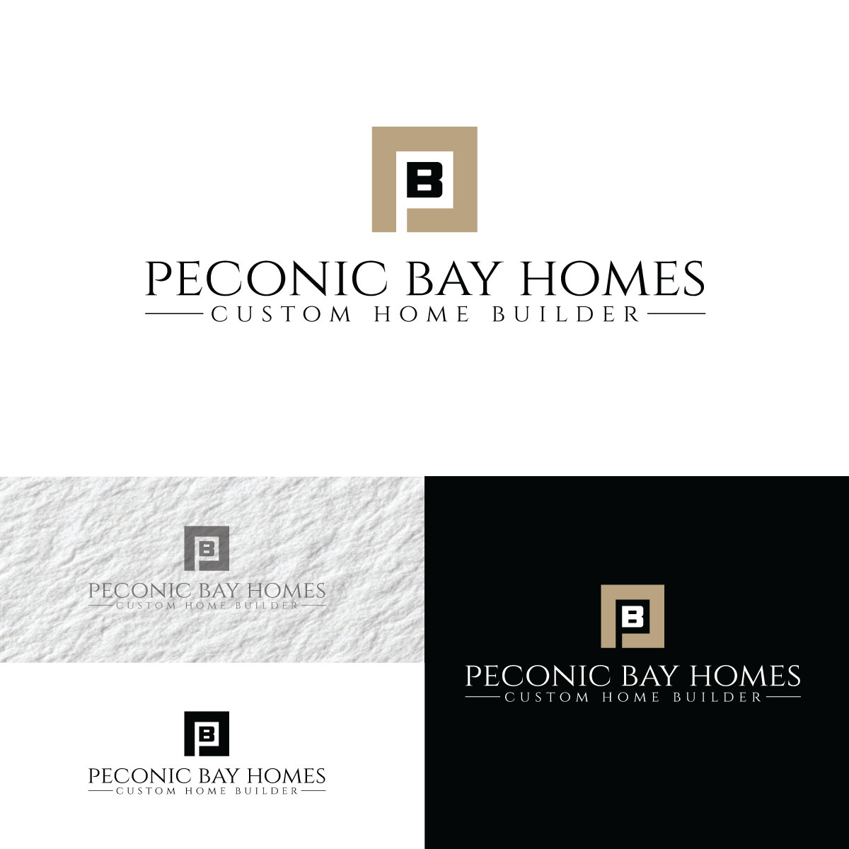 Logo Design by prodesigns99 for Peconic Bay Homes Inc. | Design #37704231