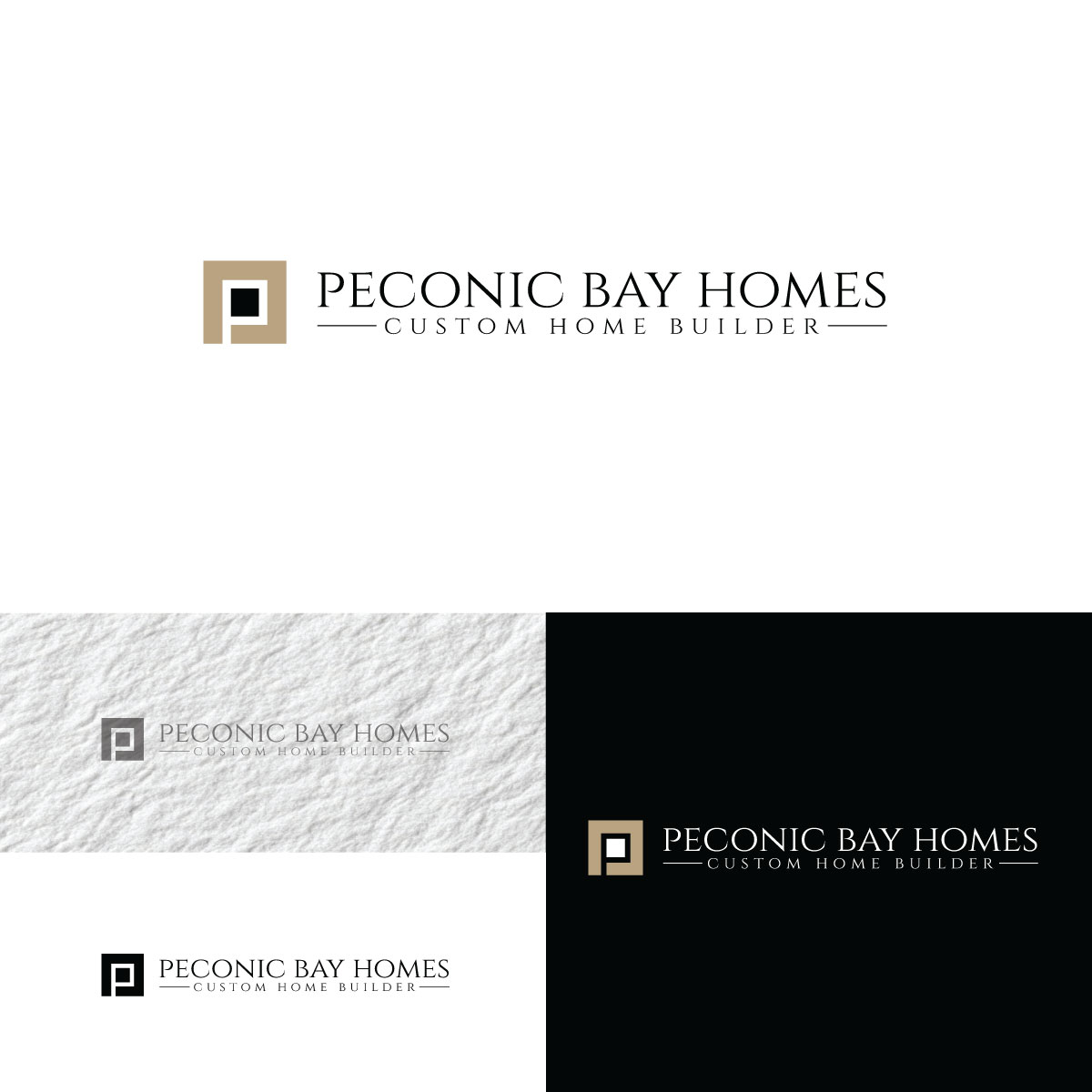 Logo Design by prodesigns99 for Peconic Bay Homes Inc. | Design #37704232