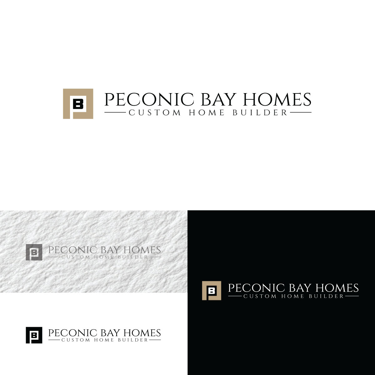 Logo Design by prodesigns99 for Peconic Bay Homes Inc. | Design #37704233