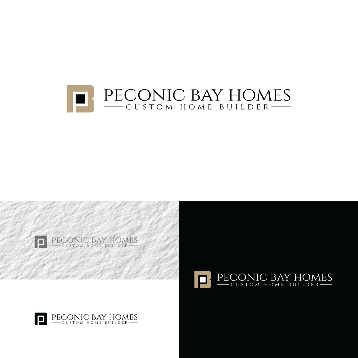 Logo Design by prodesigns99 for Peconic Bay Homes Inc. | Design #37704236