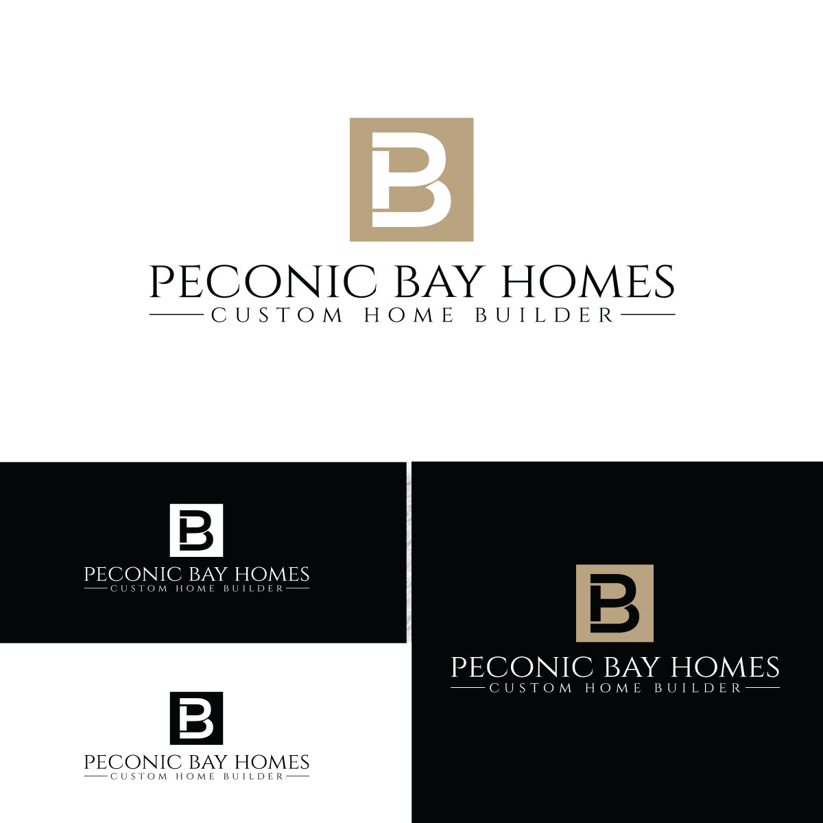 Logo Design by prodesigns99 for Peconic Bay Homes Inc. | Design #37704319