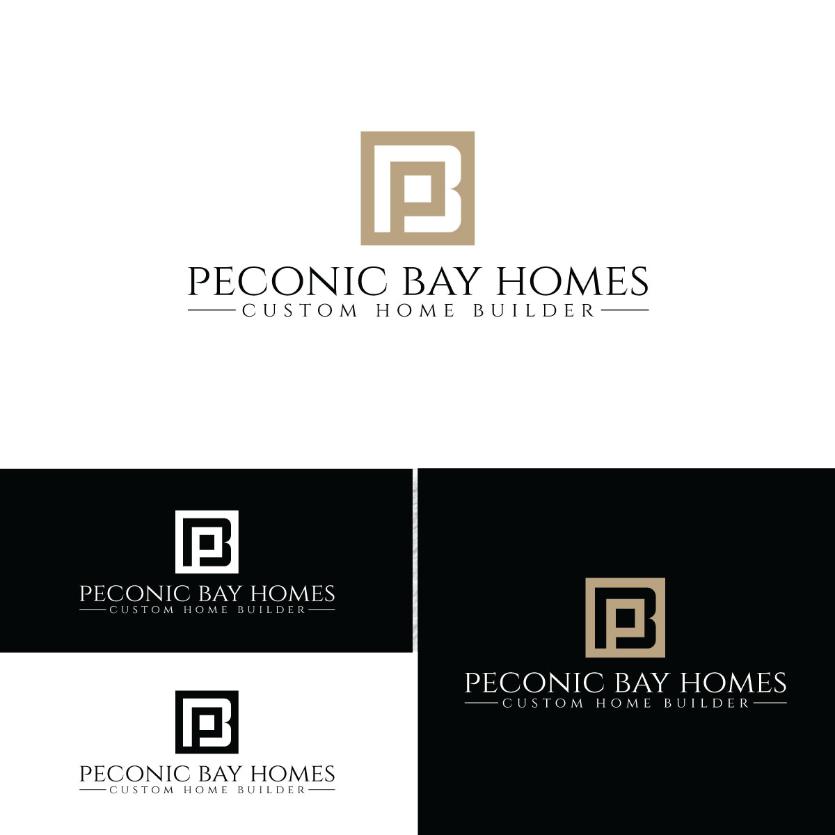 Logo Design by prodesigns99 for Peconic Bay Homes Inc. | Design #37704320