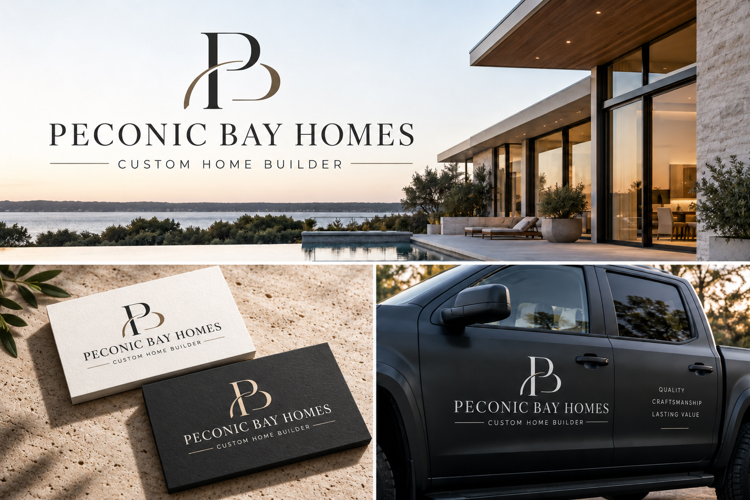 Logo Design by DAFT/MINDS for Peconic Bay Homes Inc. | Design #37705515