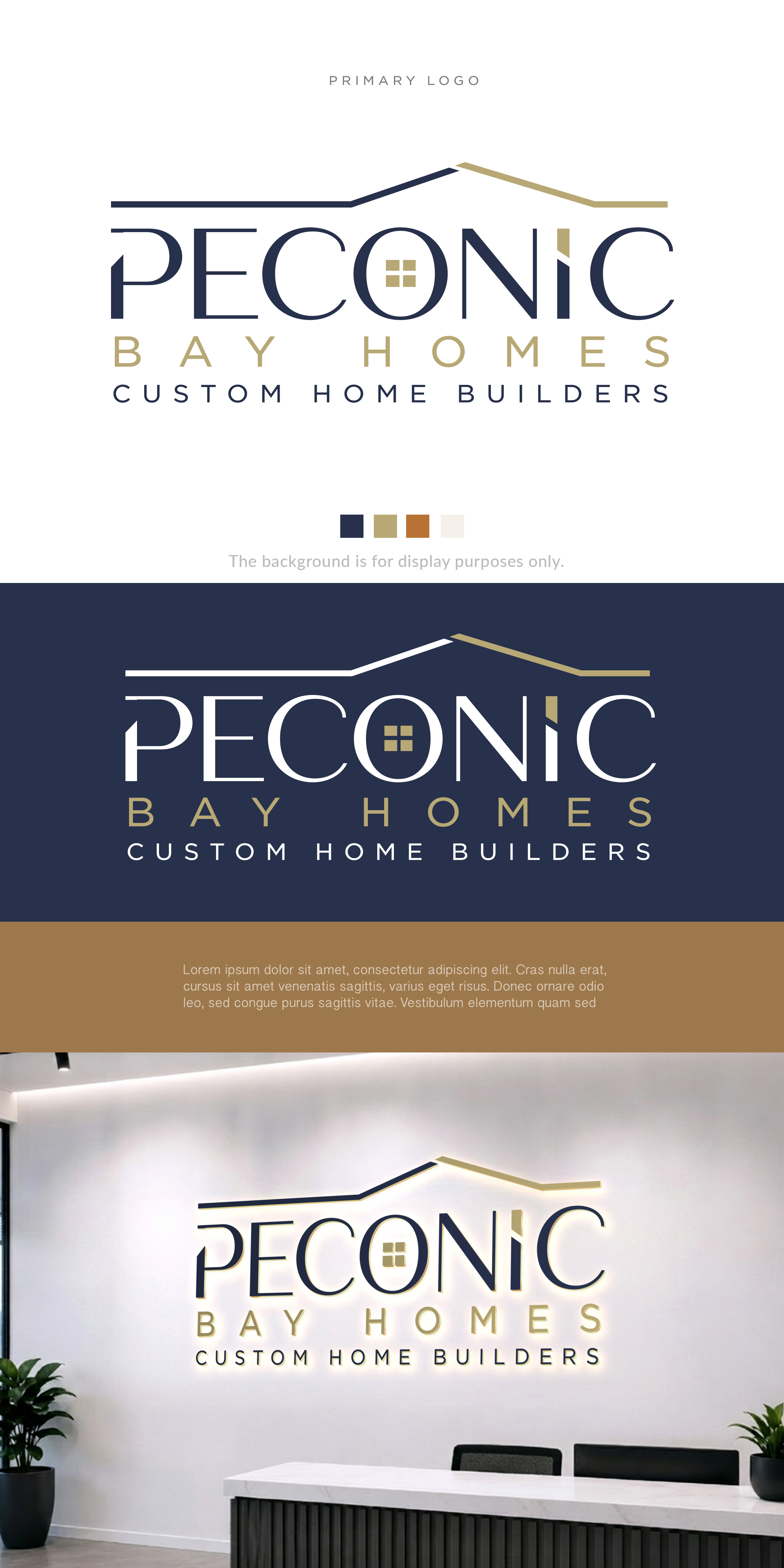 Logo Design by edwinnegz1 for Peconic Bay Homes Inc. | Design #37700835