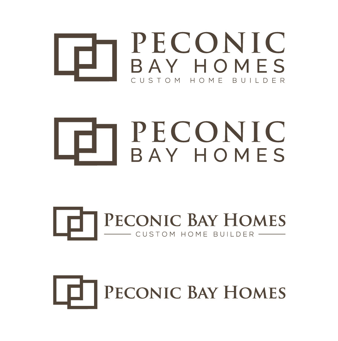 Logo Design by Chanel graphics for Peconic Bay Homes Inc. | Design #37704168